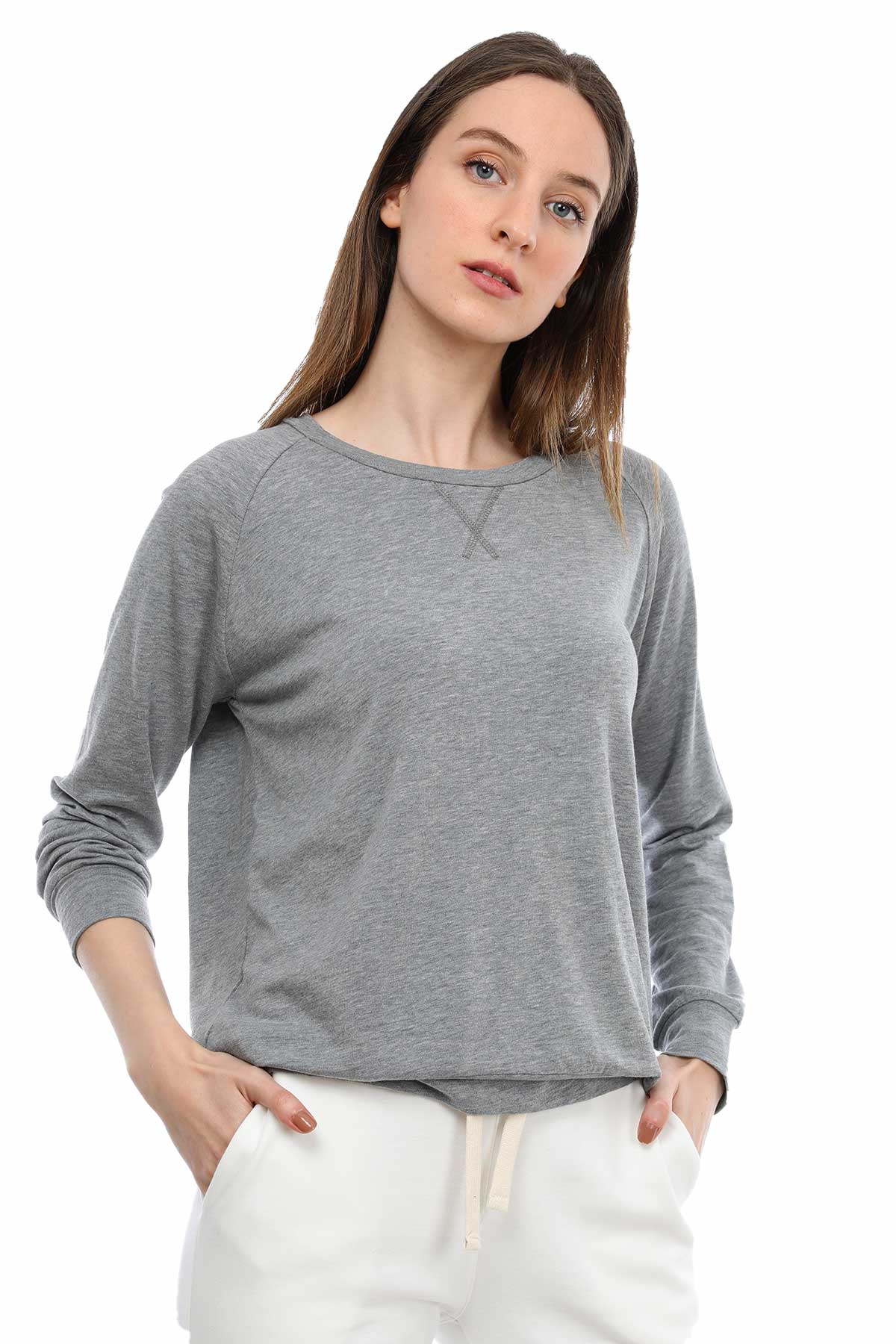 Tru Kayık Yaka Sweatshirt-Libas Trendy Fashion Store
