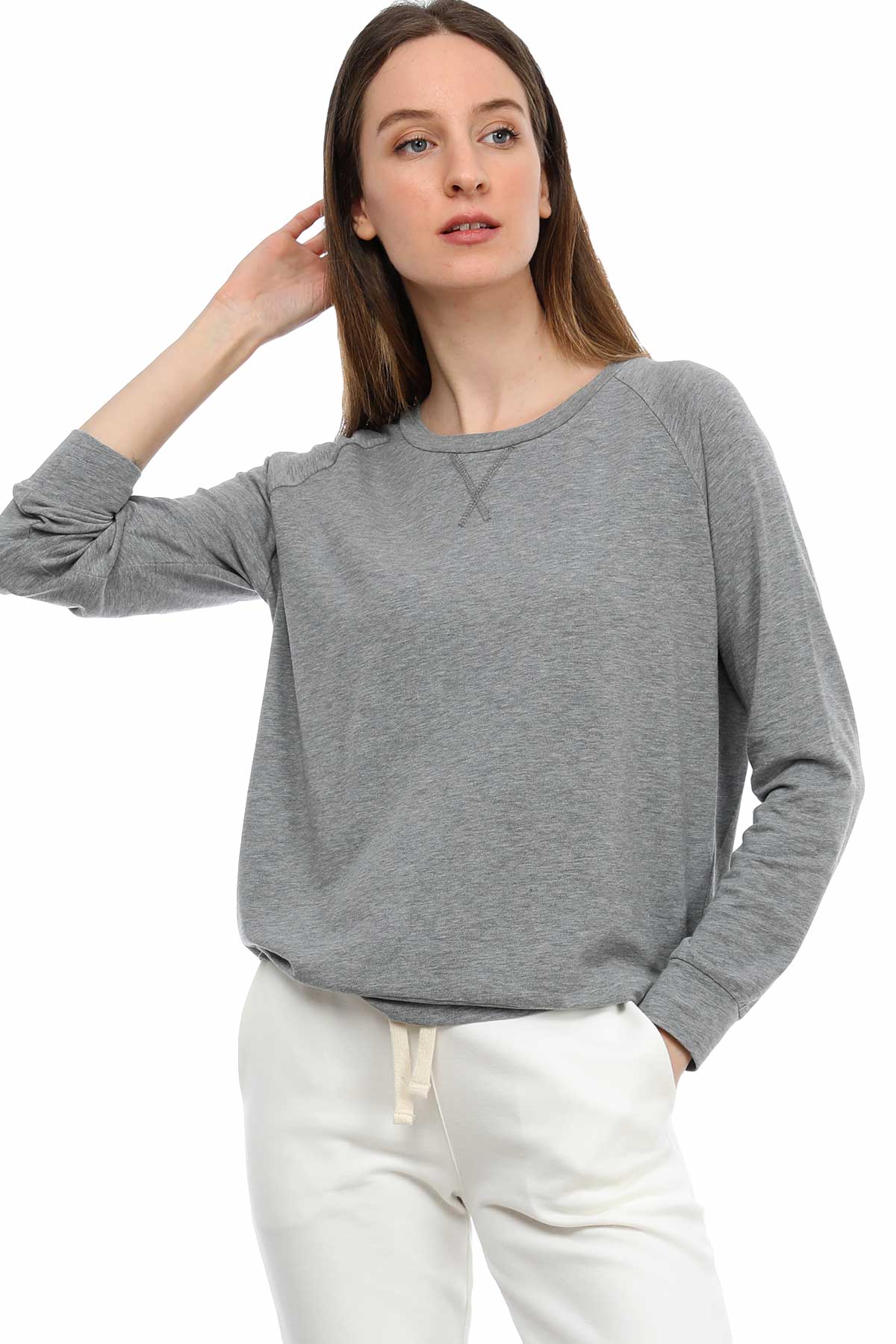 Tru Kayık Yaka Sweatshirt-Libas Trendy Fashion Store