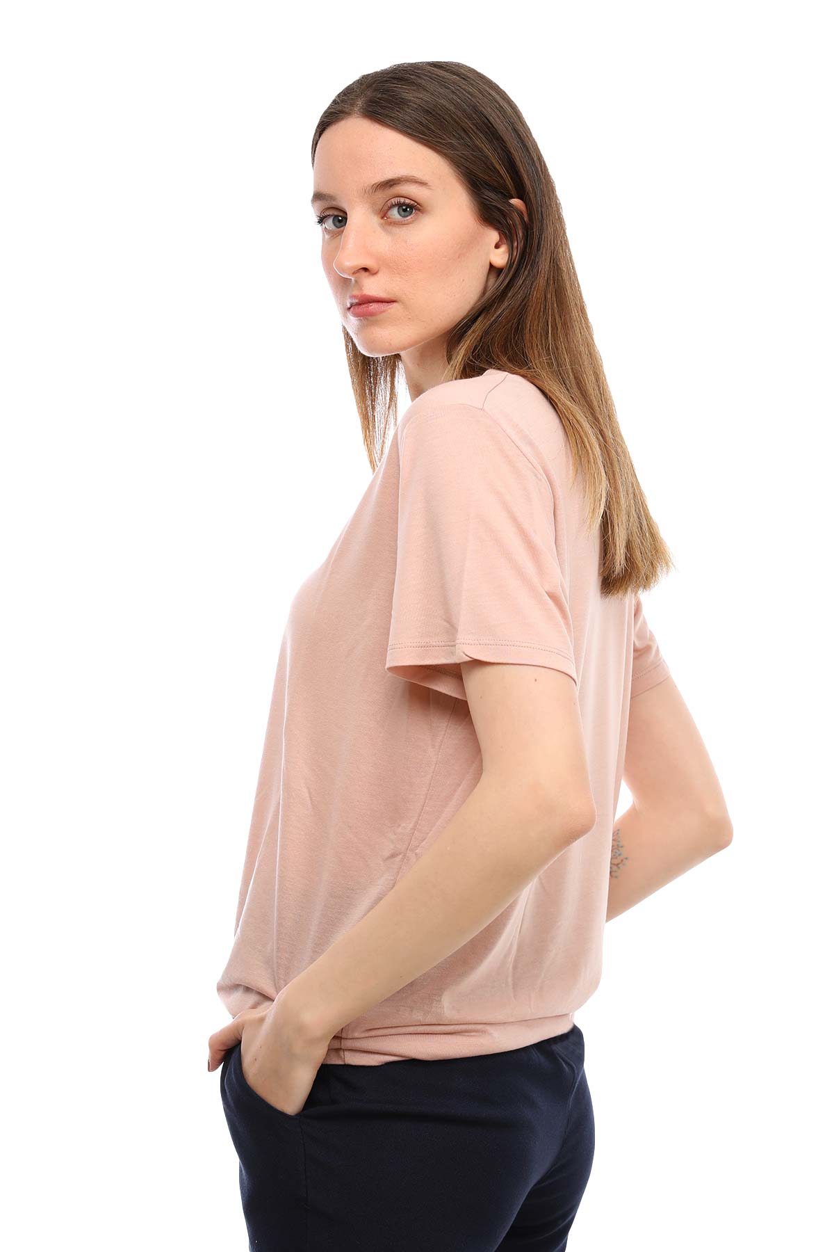 Tru Bisiklet Yaka T-shirt-Libas Trendy Fashion Store