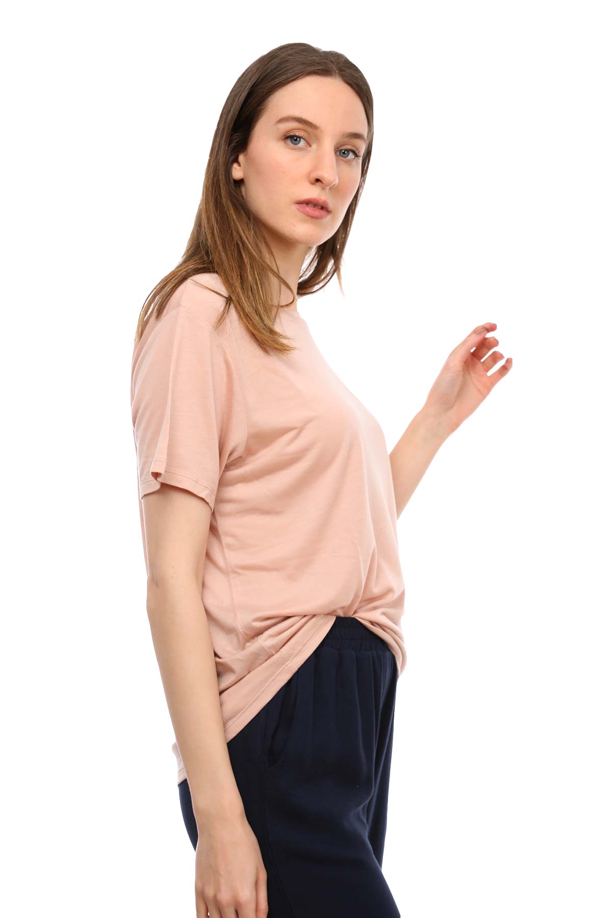 Tru Bisiklet Yaka T-shirt-Libas Trendy Fashion Store