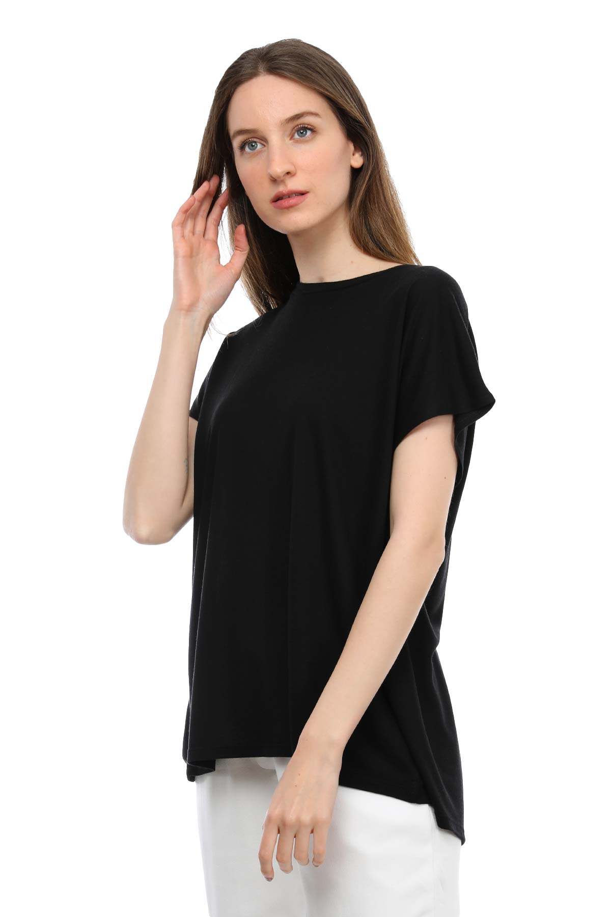 Tru Sırt Yırtmaçlı T-shirt-Libas Trendy Fashion Store