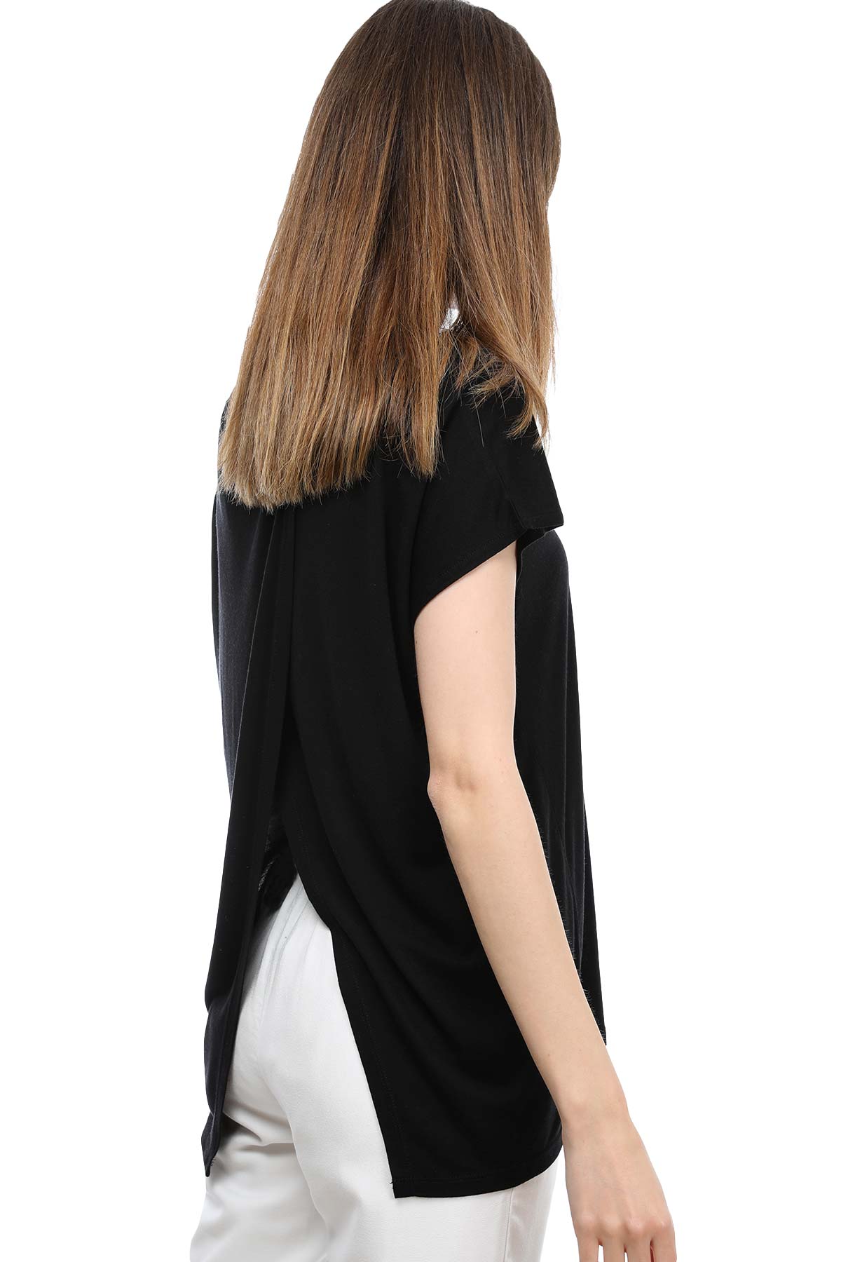 Tru Sırt Yırtmaçlı T-shirt-Libas Trendy Fashion Store