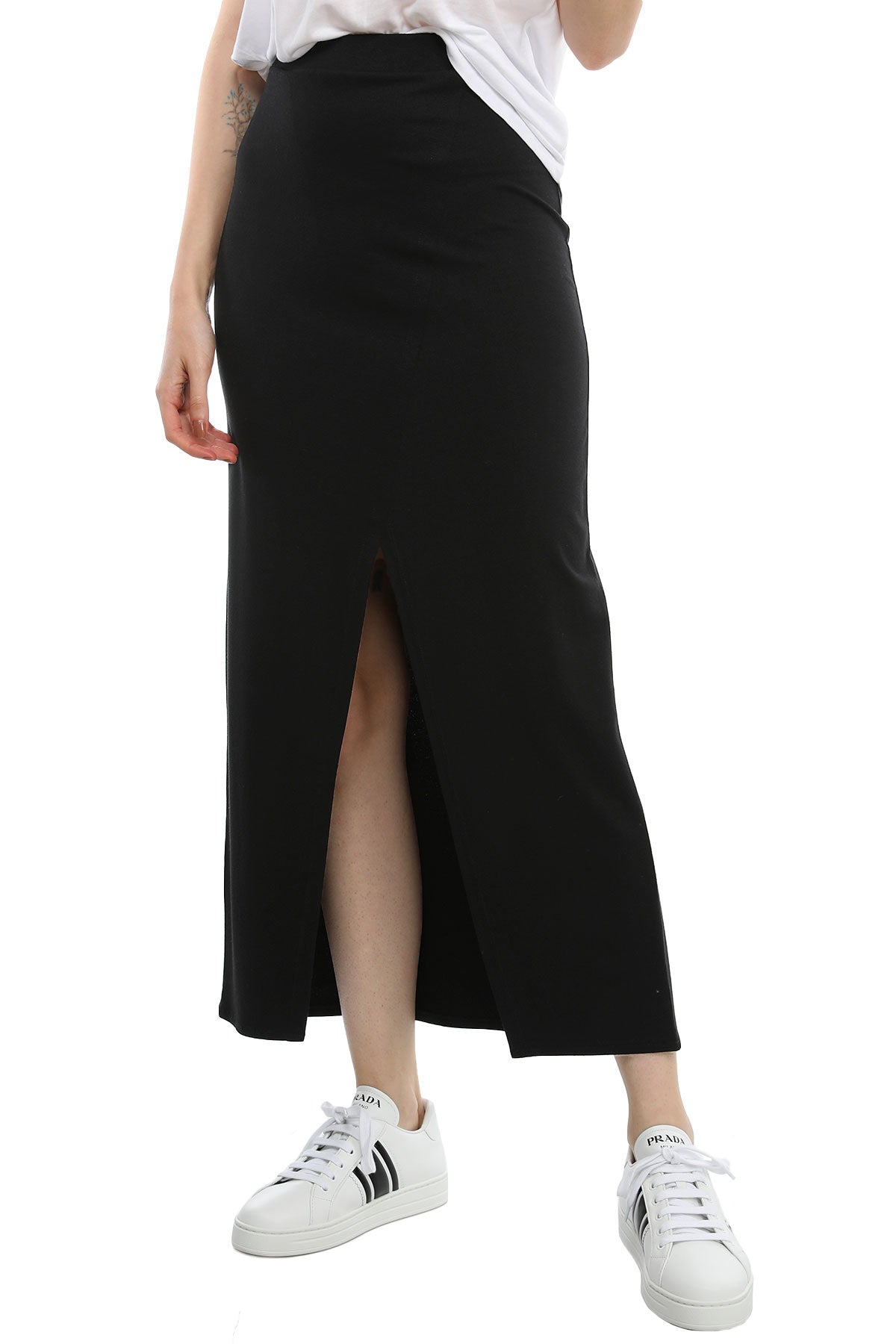 Tru Önden Yırtmaçlı Etek-Libas Trendy Fashion Store