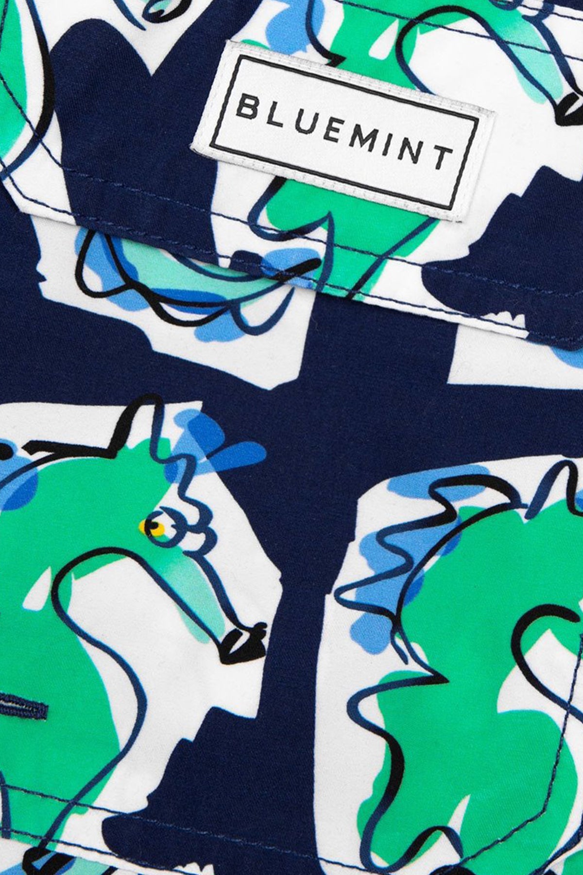 Bluemint Arthus Navy Seahorse Şort Mayo-Libas Trendy Fashion Store