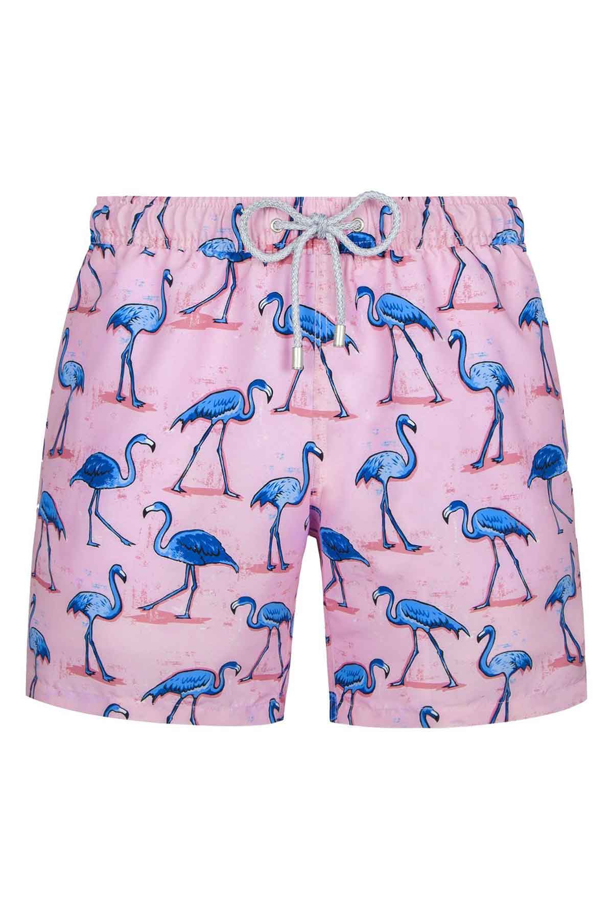 Bluemint Arthus Stretch Pink Flamingo Şort Mayo-Libas Trendy Fashion Store