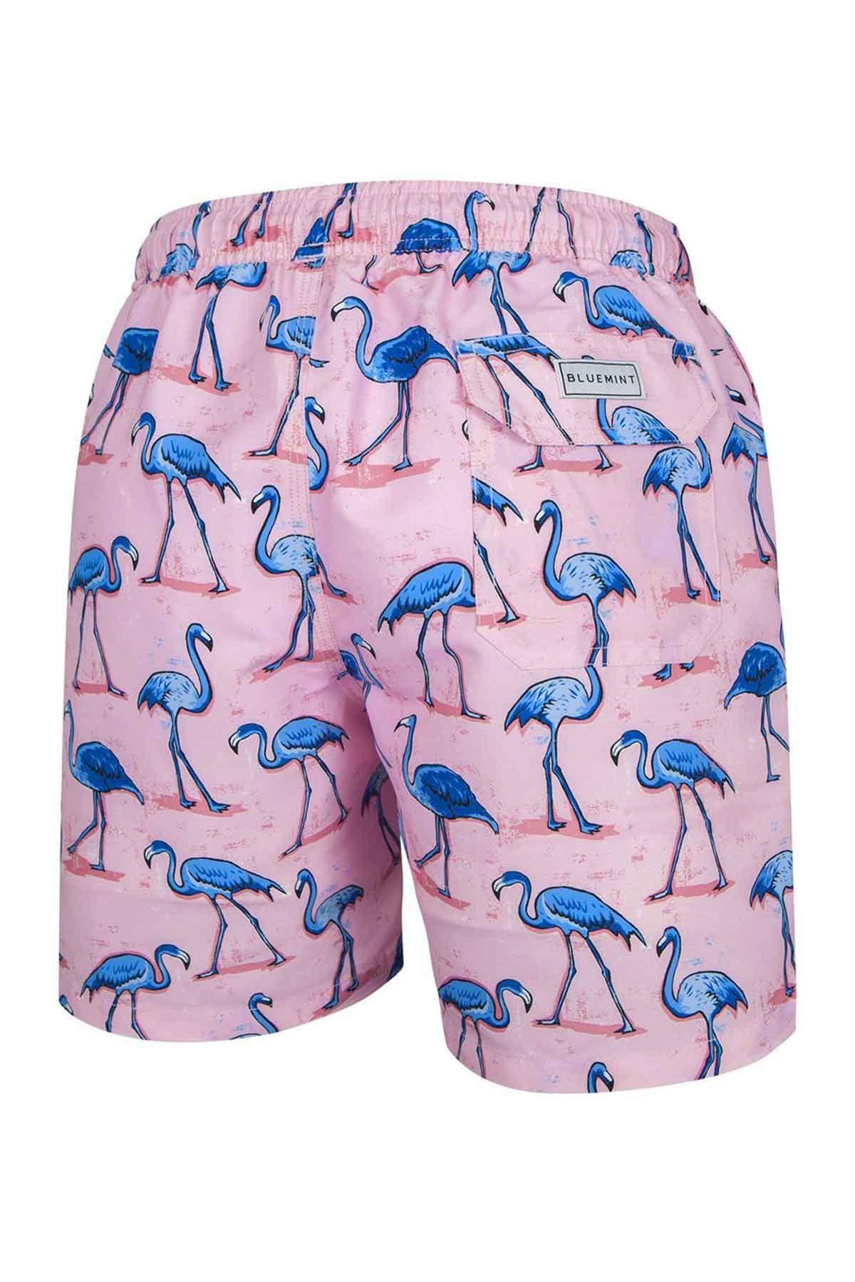 Bluemint Arthus Stretch Pink Flamingo Şort Mayo-Libas Trendy Fashion Store
