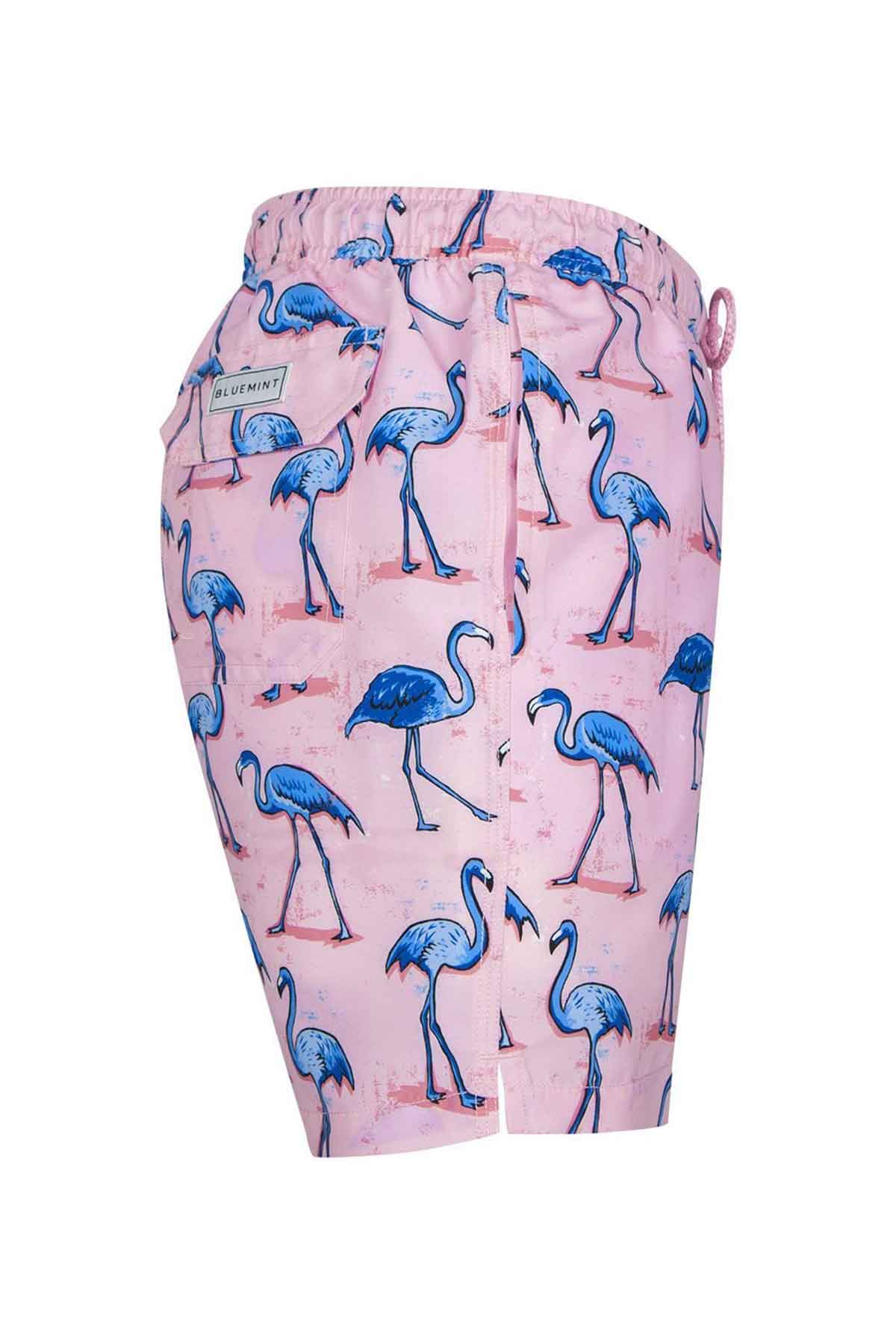 Bluemint Arthus Stretch Pink Flamingo Şort Mayo-Libas Trendy Fashion Store