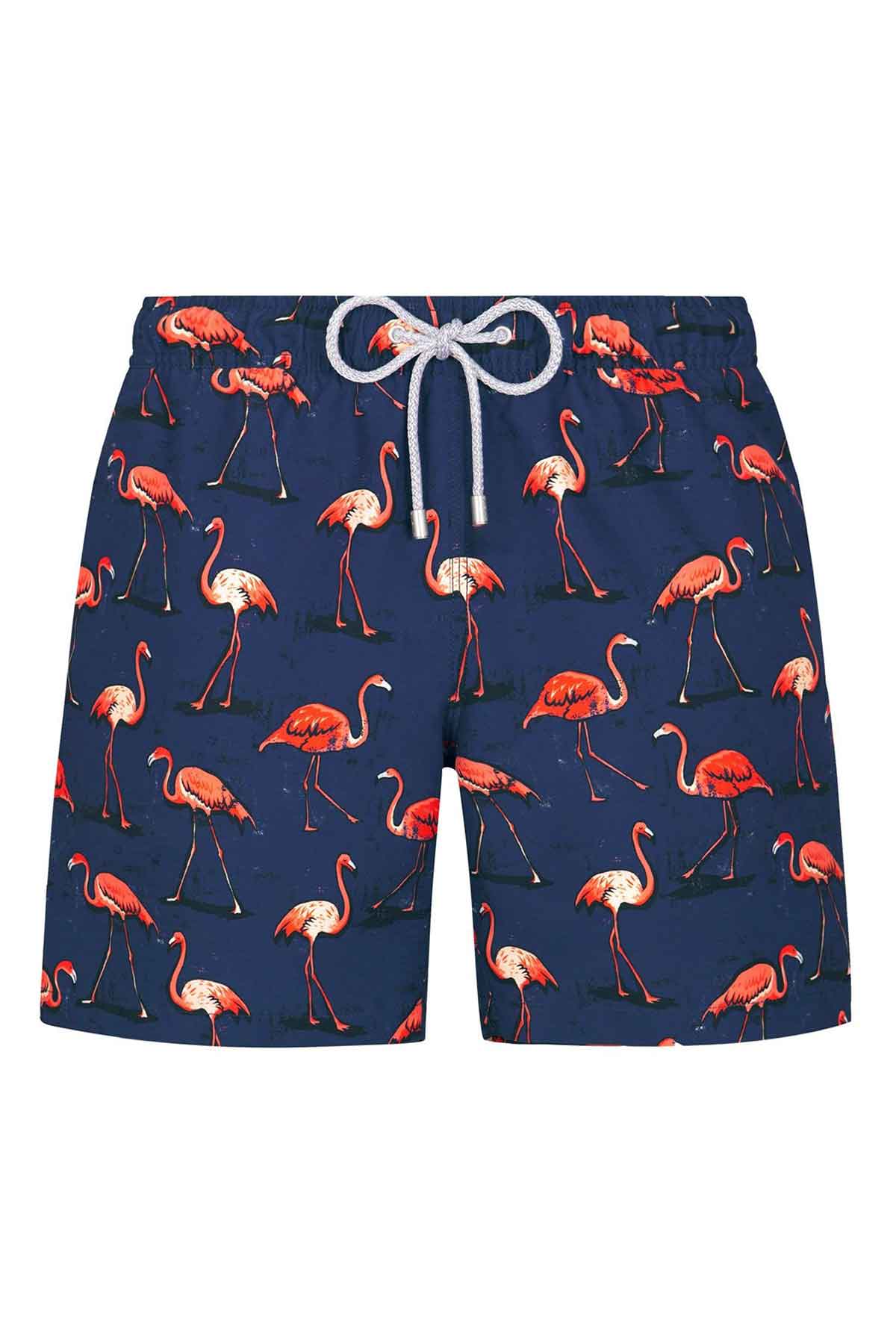 Bluemint Arthus Stretch Midnight Flamingo Şort Mayo-Libas Trendy Fashion Store