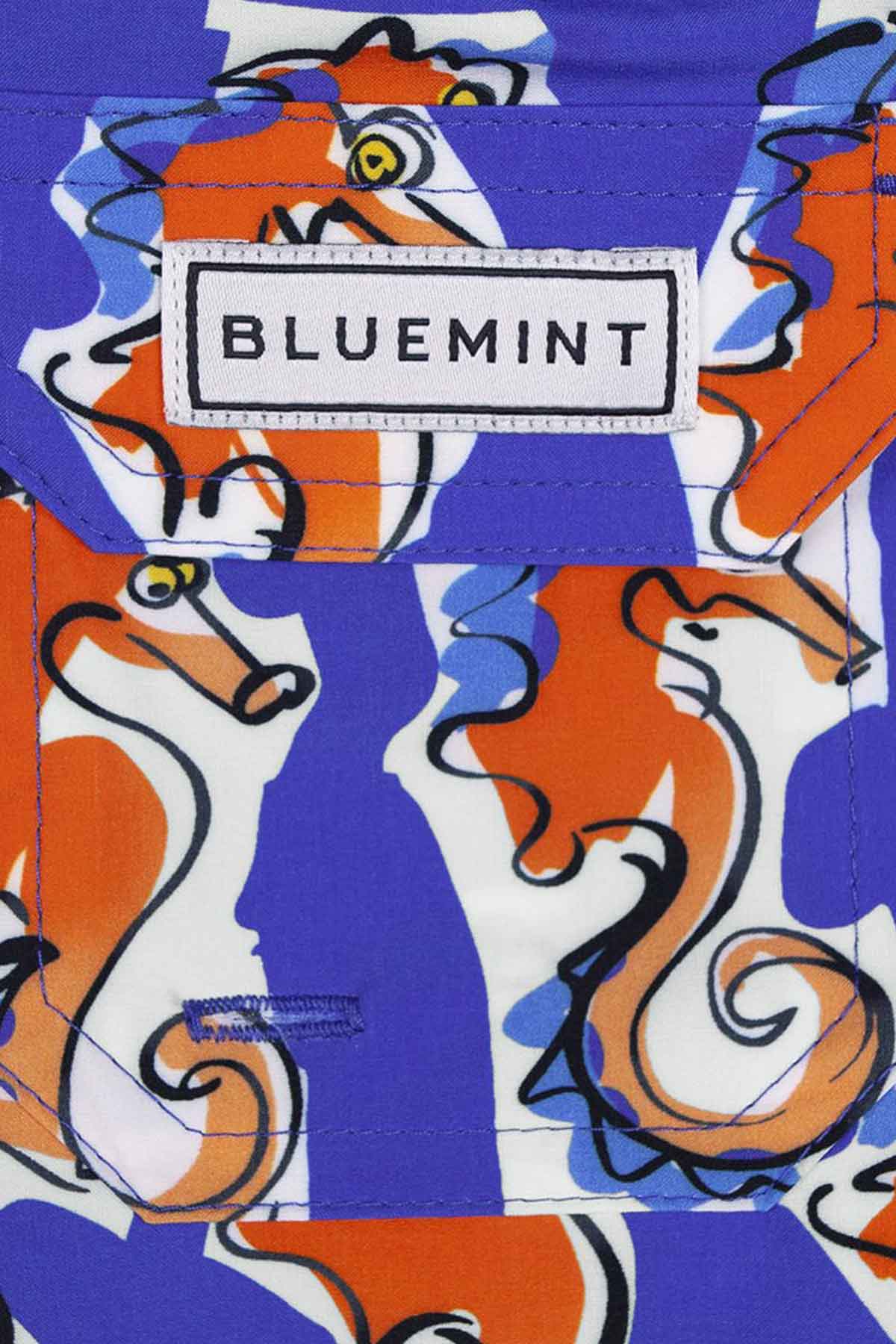 Bluemint Arthus Stretch Plum Seahorse Şort Mayo-Libas Trendy Fashion Store