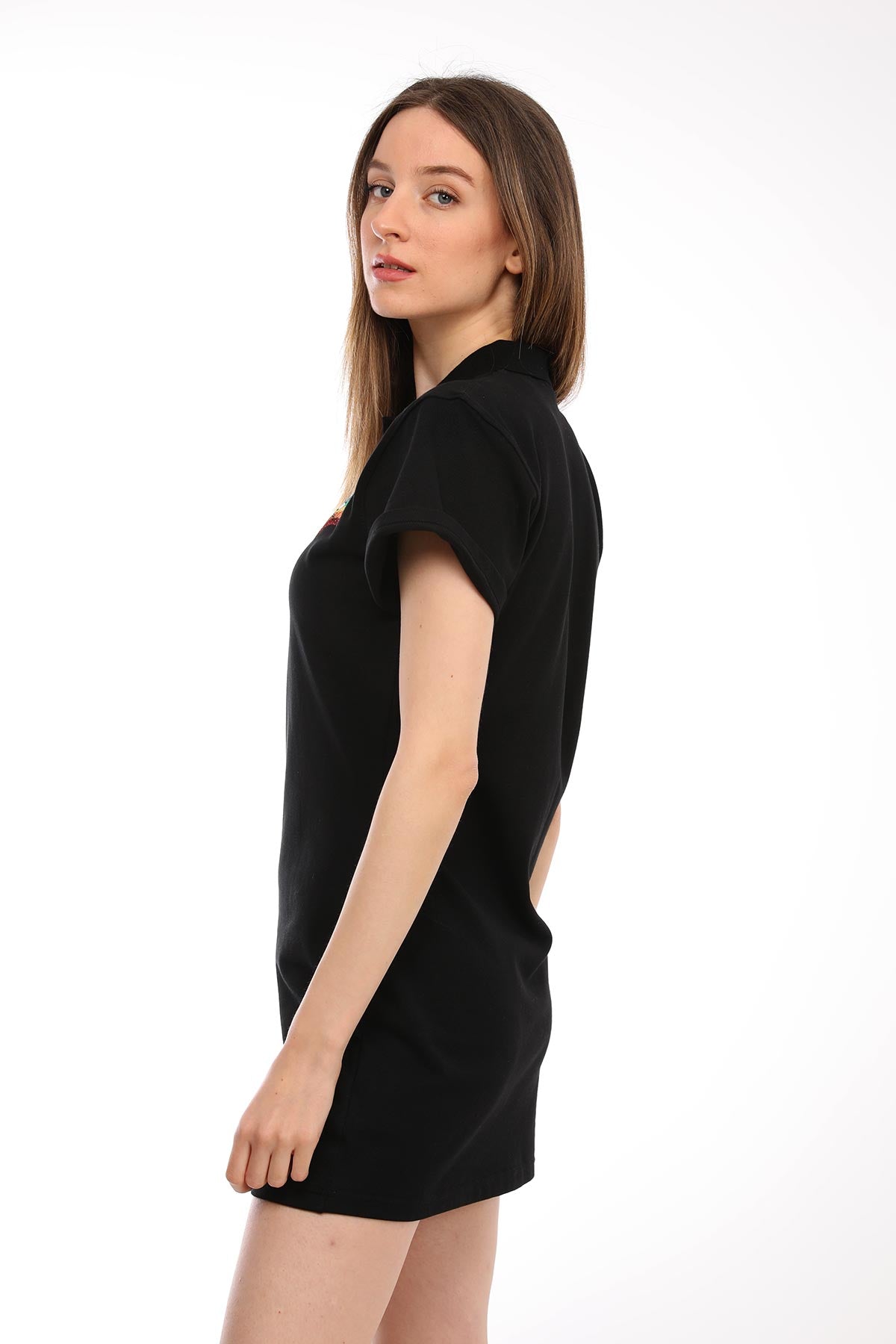 Chiara Ferragni Winking Eye T-shirt Elbise-Libas Trendy Fashion Store