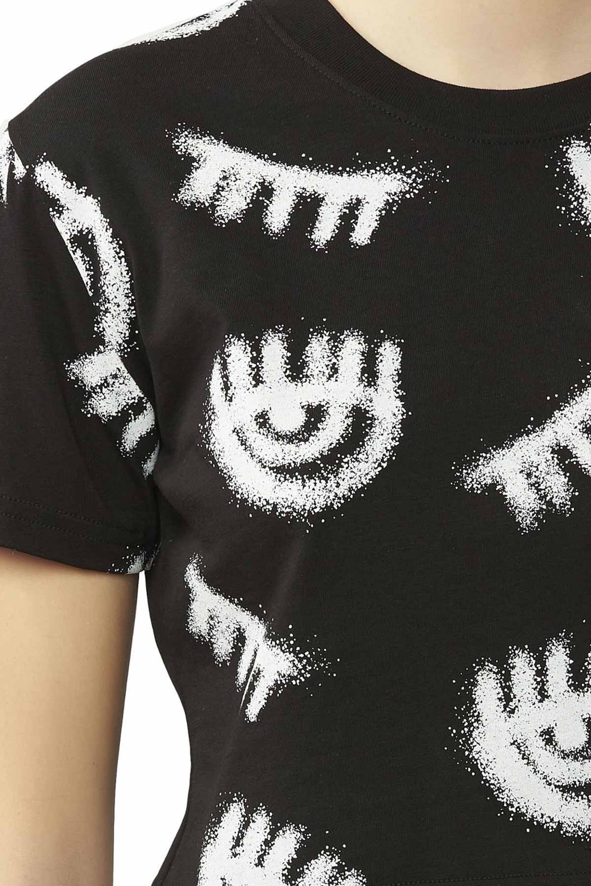 Chiara Ferragni Crop Top T-shirt-Libas Trendy Fashion Store