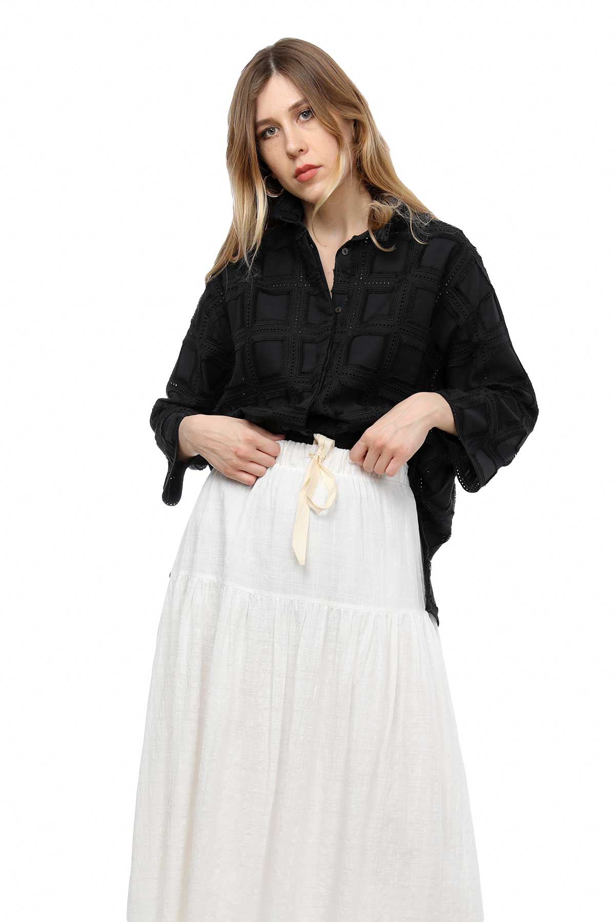 Alpha Studio Oversize Gömlek-Libas Trendy Fashion Store