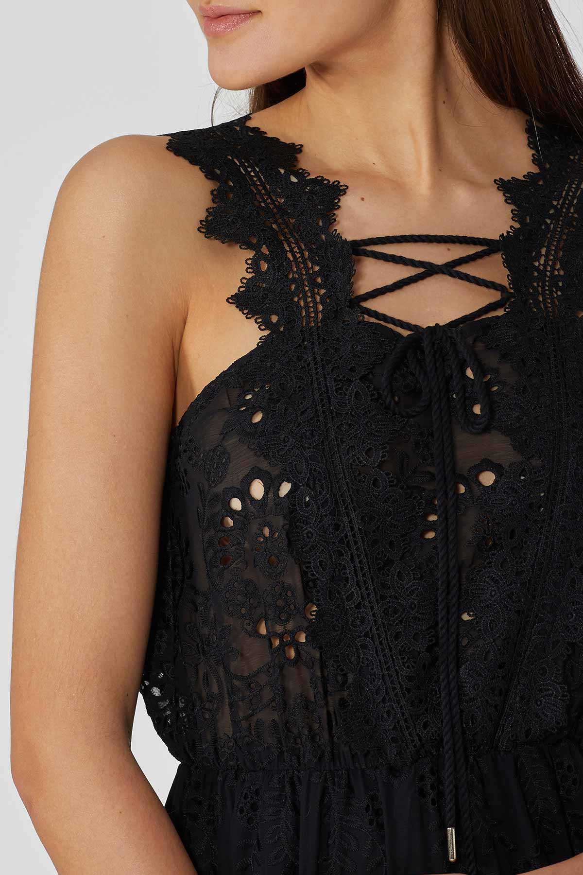 Trussardi Jeans Maxi Elbise-Libas Trendy Fashion Store