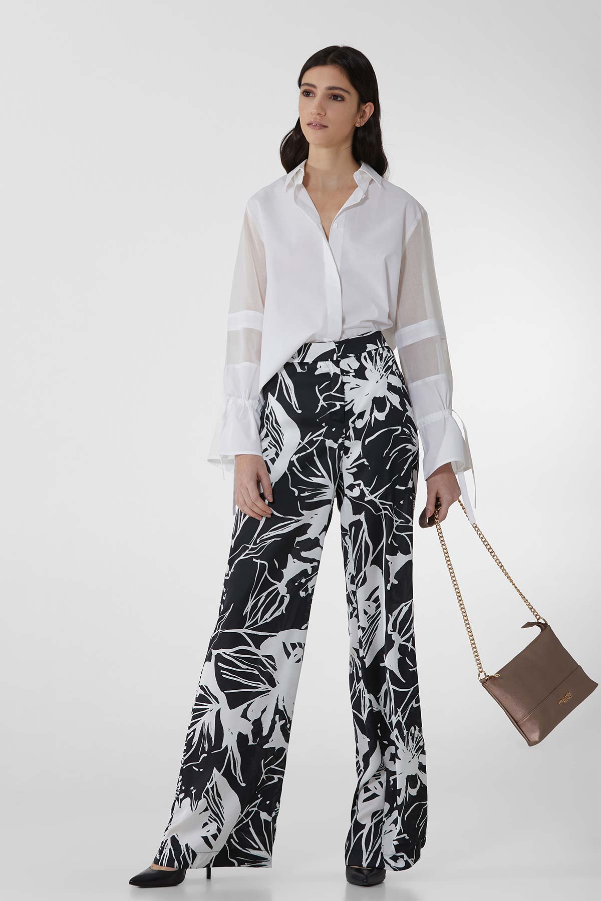Trussardi Jeans Oversize Gömlek-Libas Trendy Fashion Store