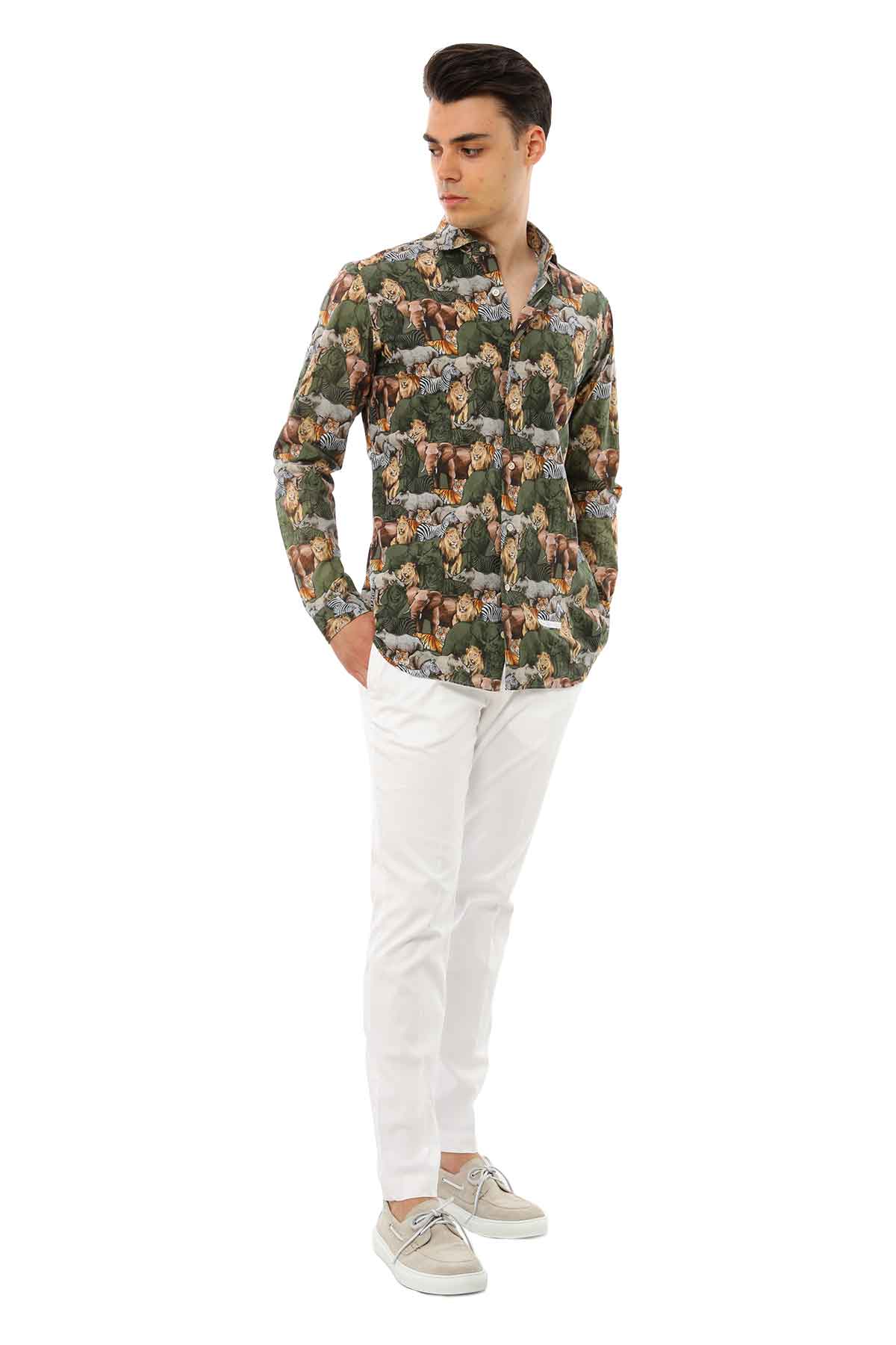 Dnl Safari Desenli Gömlek-Libas Trendy Fashion Store