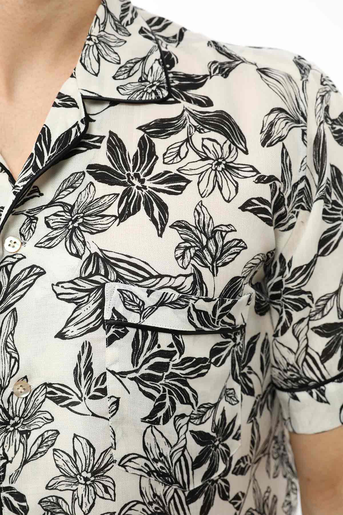 Dnl Custom Fit Apaş Yaka Gömlek-Libas Trendy Fashion Store