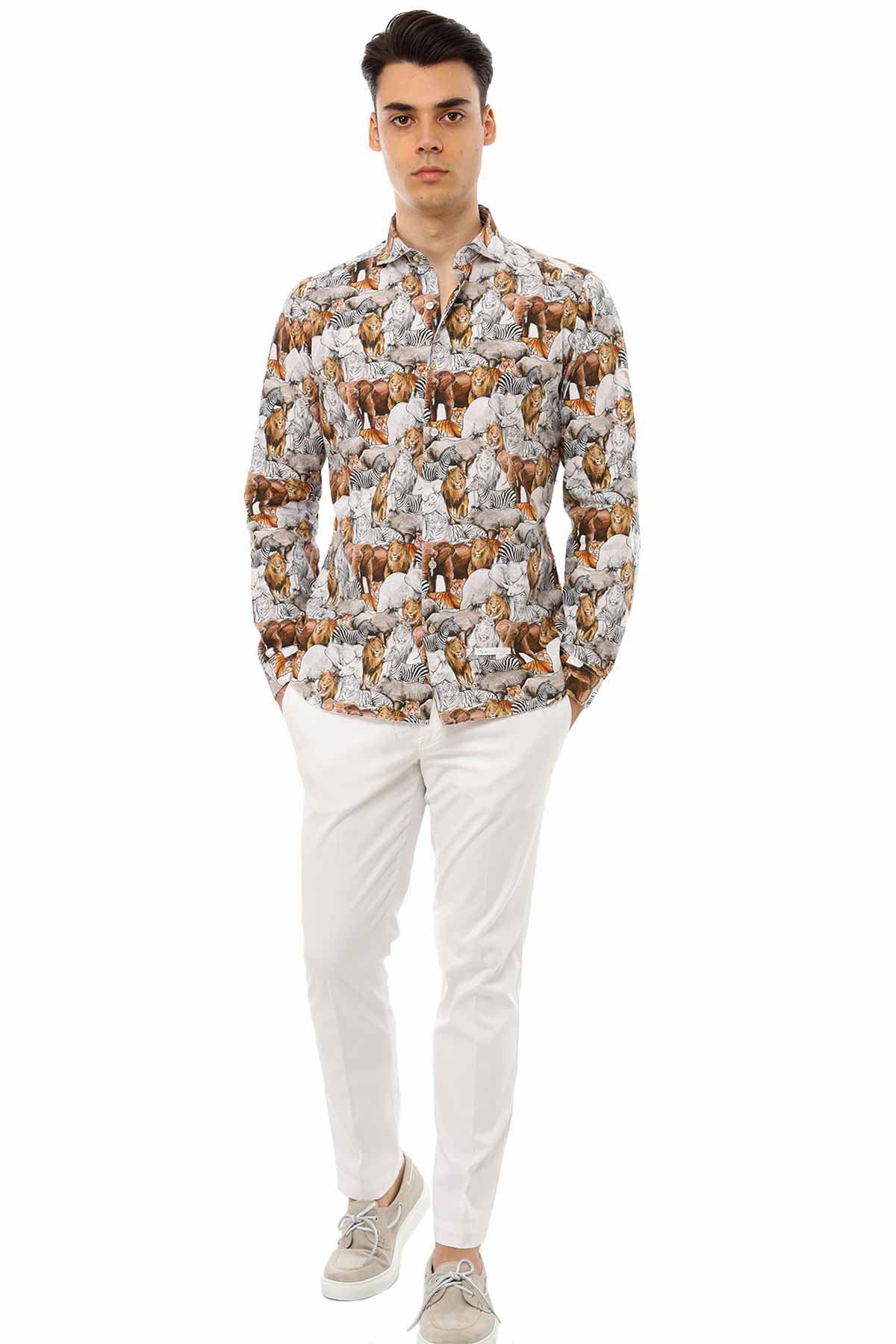 Dnl Safari Desenli Gömlek-Libas Trendy Fashion Store