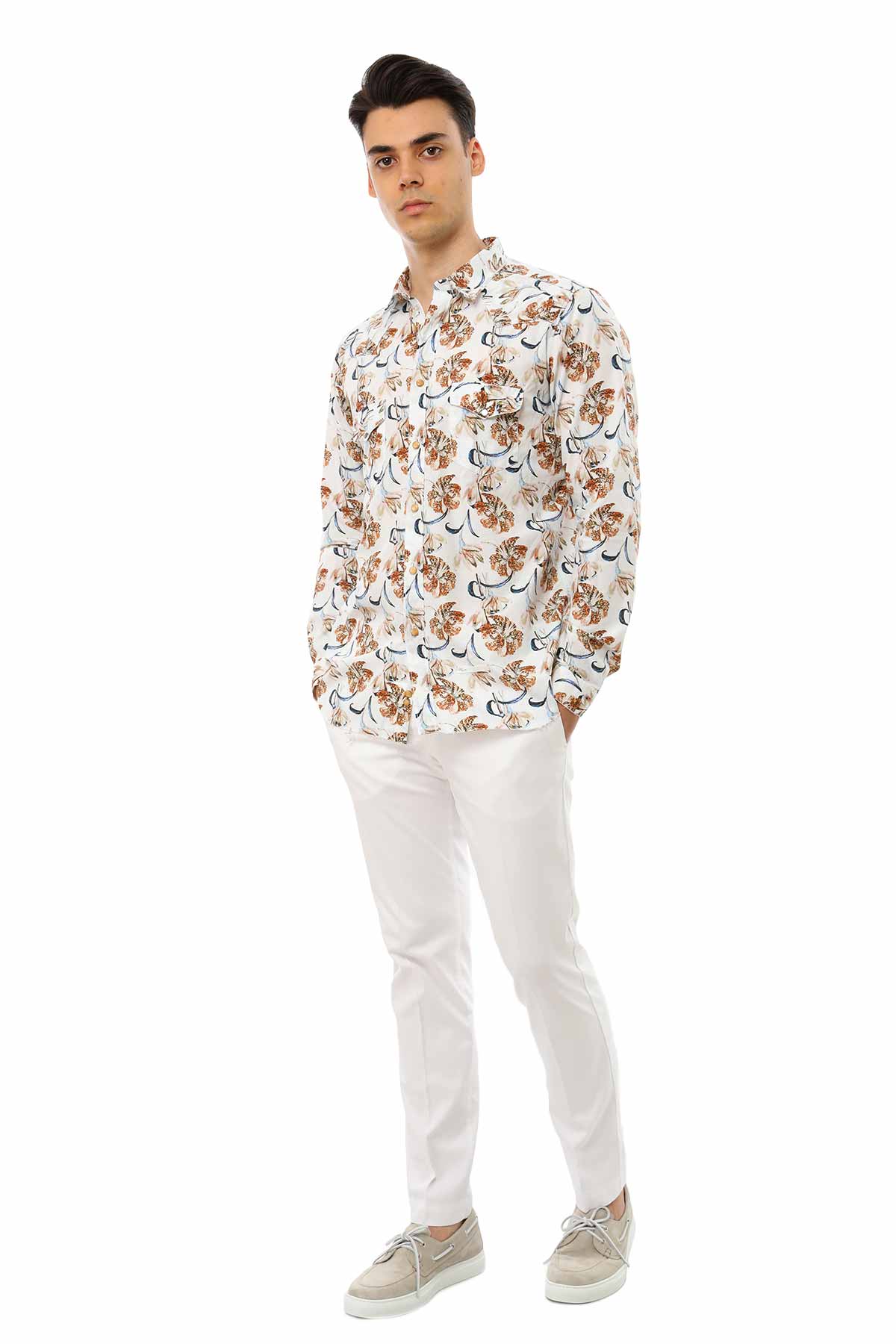 Dnl Çiçek Desenli Gömlek-Libas Trendy Fashion Store