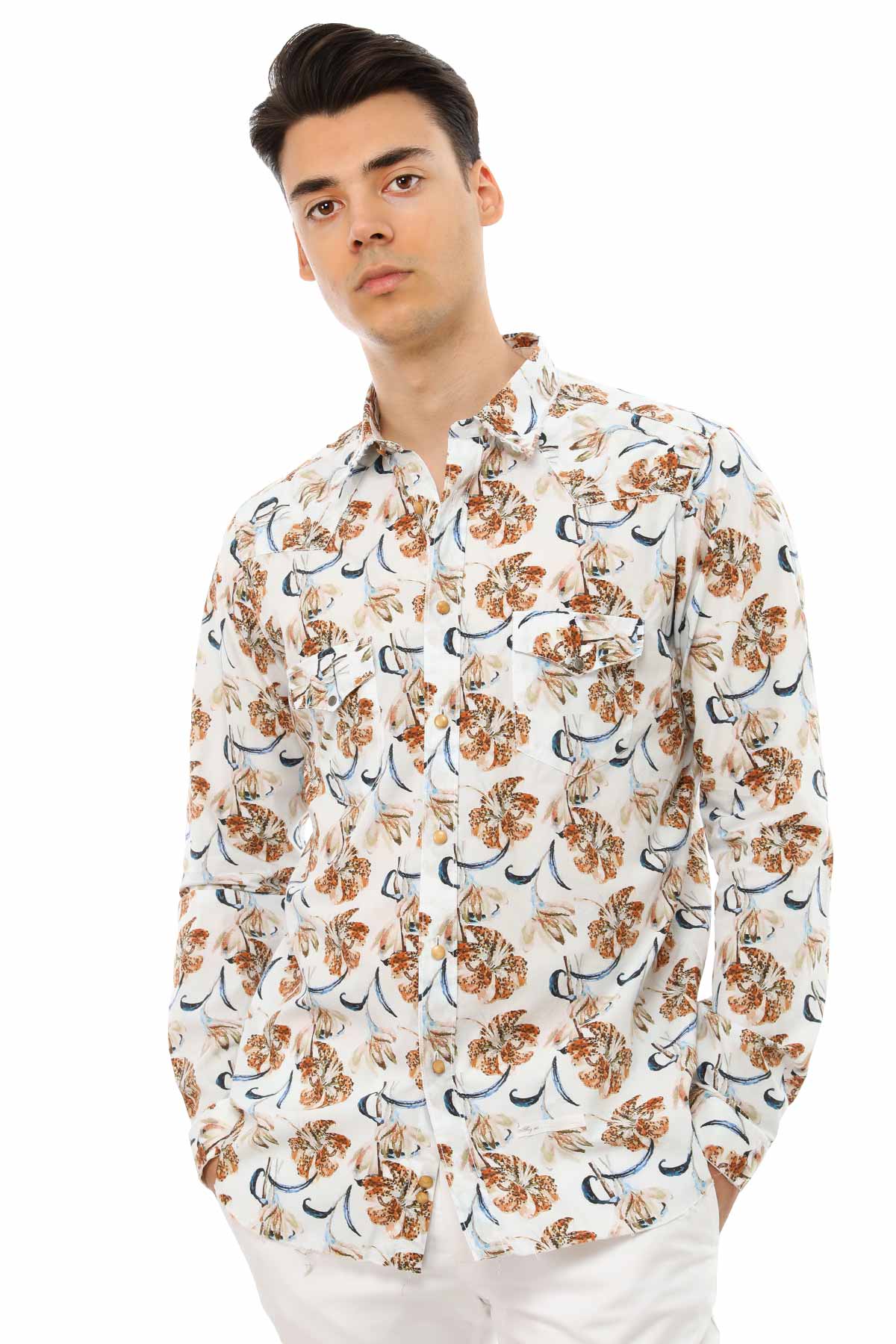 Dnl Çiçek Desenli Gömlek-Libas Trendy Fashion Store