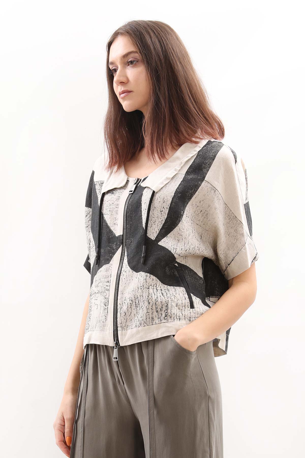 Crea Concept Keten Ceket-Libas Trendy Fashion Store
