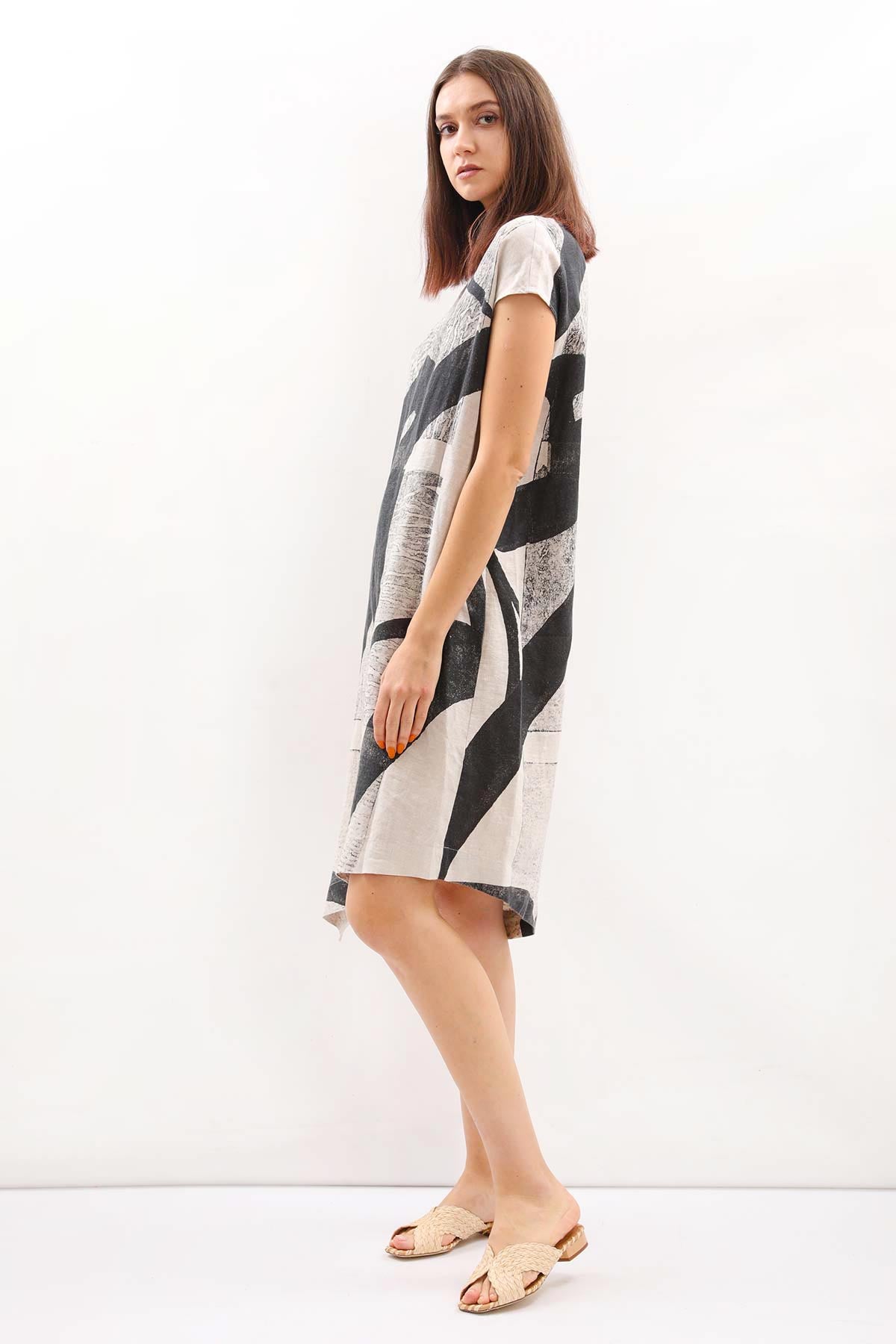 Crea Concept Keten Elbise-Libas Trendy Fashion Store