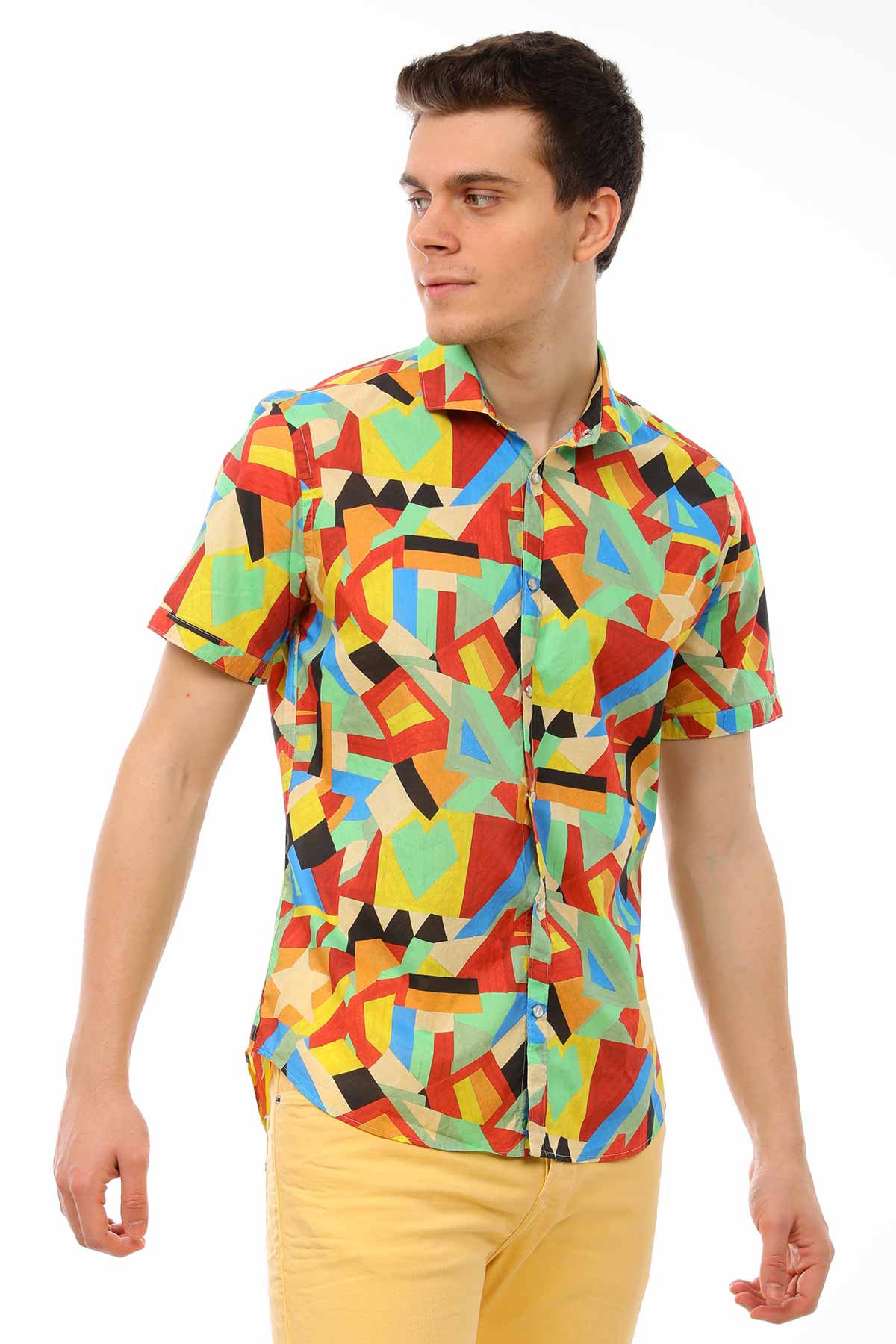 Poggianti Retro Desenli Gömlek-Libas Trendy Fashion Store