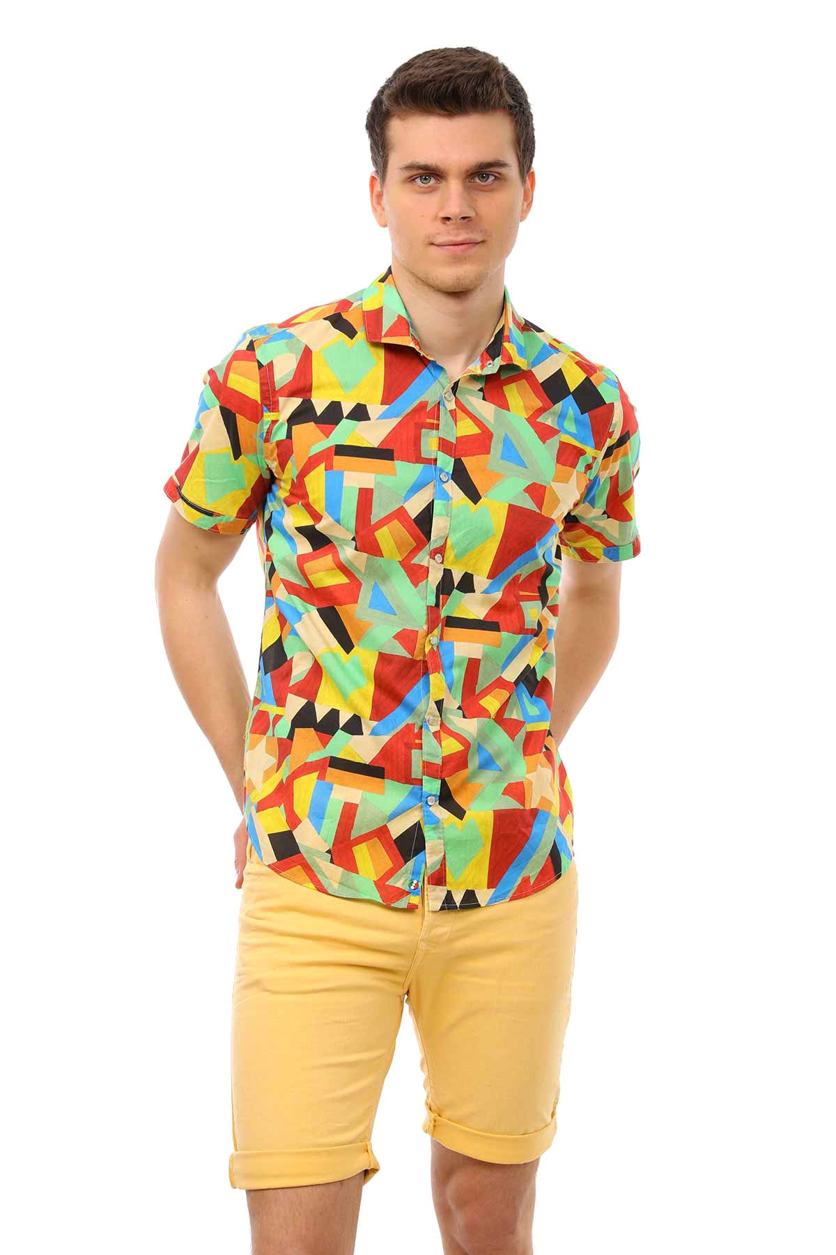 Poggianti Retro Desenli Gömlek-Libas Trendy Fashion Store