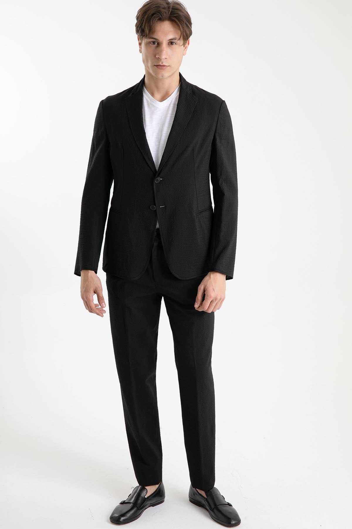 Emporio Armani Havuç Kesim Gofre Kumaş Pantolon-Libas Trendy Fashion Store