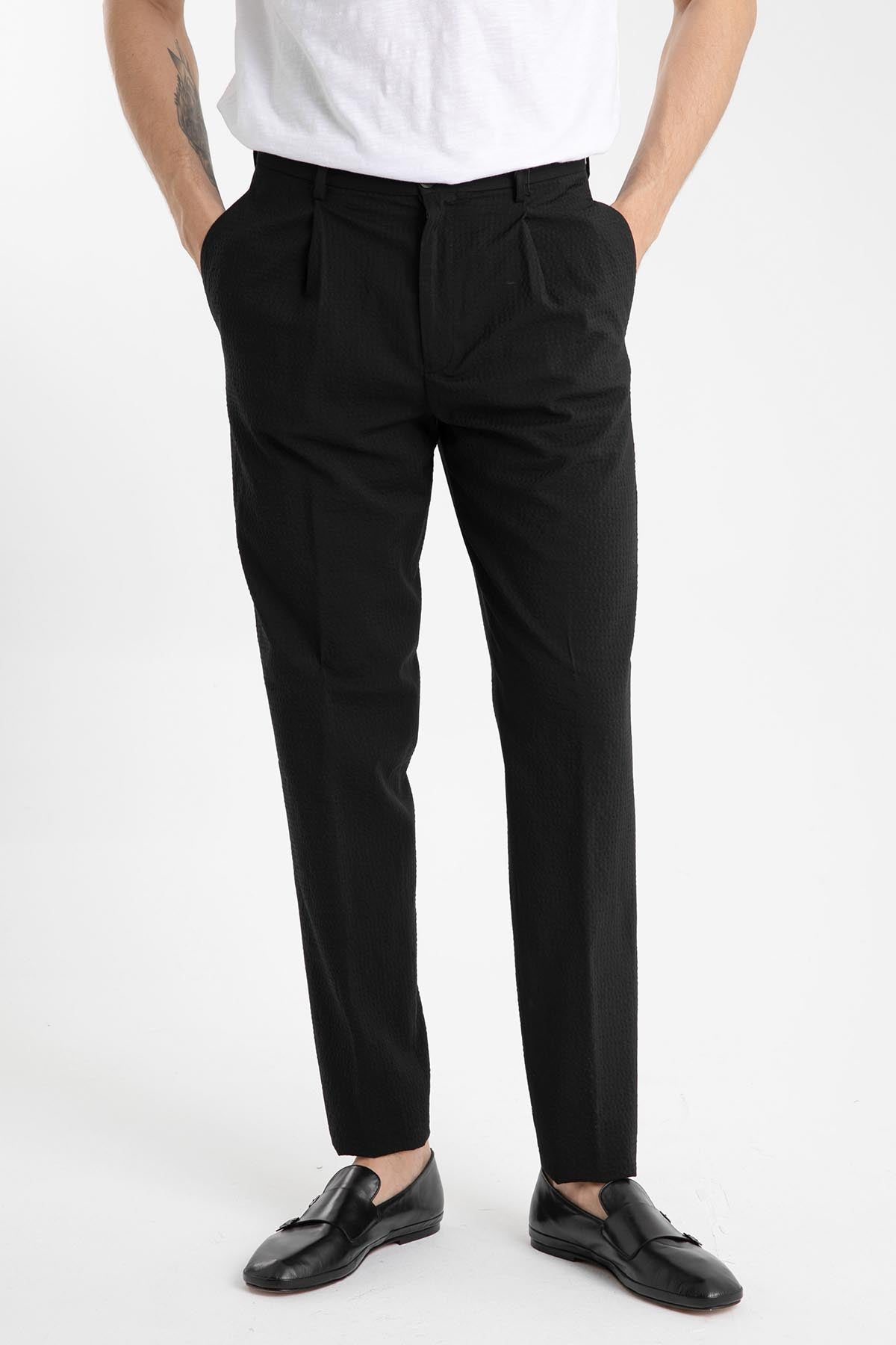 Emporio Armani Havuç Kesim Gofre Kumaş Pantolon-Libas Trendy Fashion Store