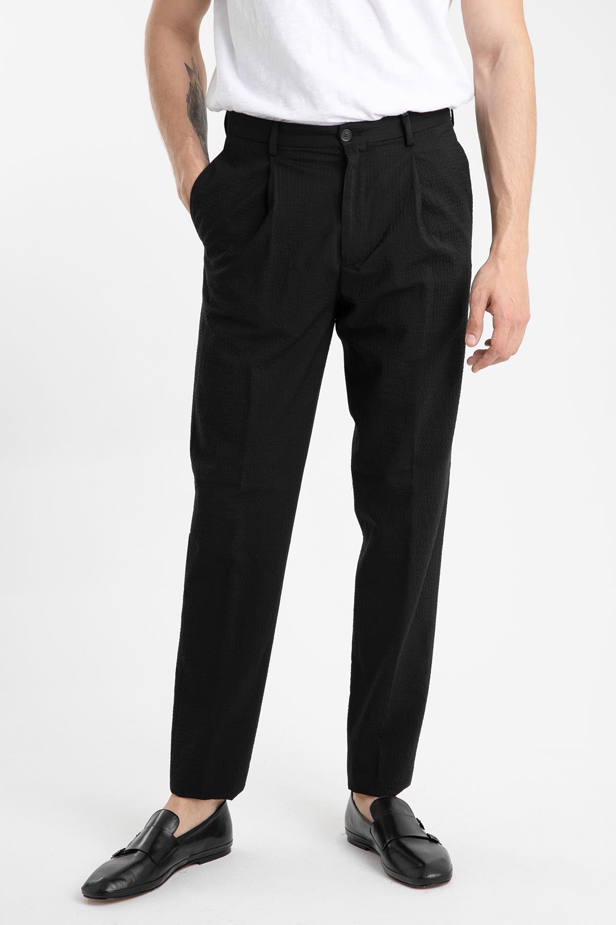 Emporio Armani Havuç Kesim Gofre Kumaş Pantolon-Libas Trendy Fashion Store