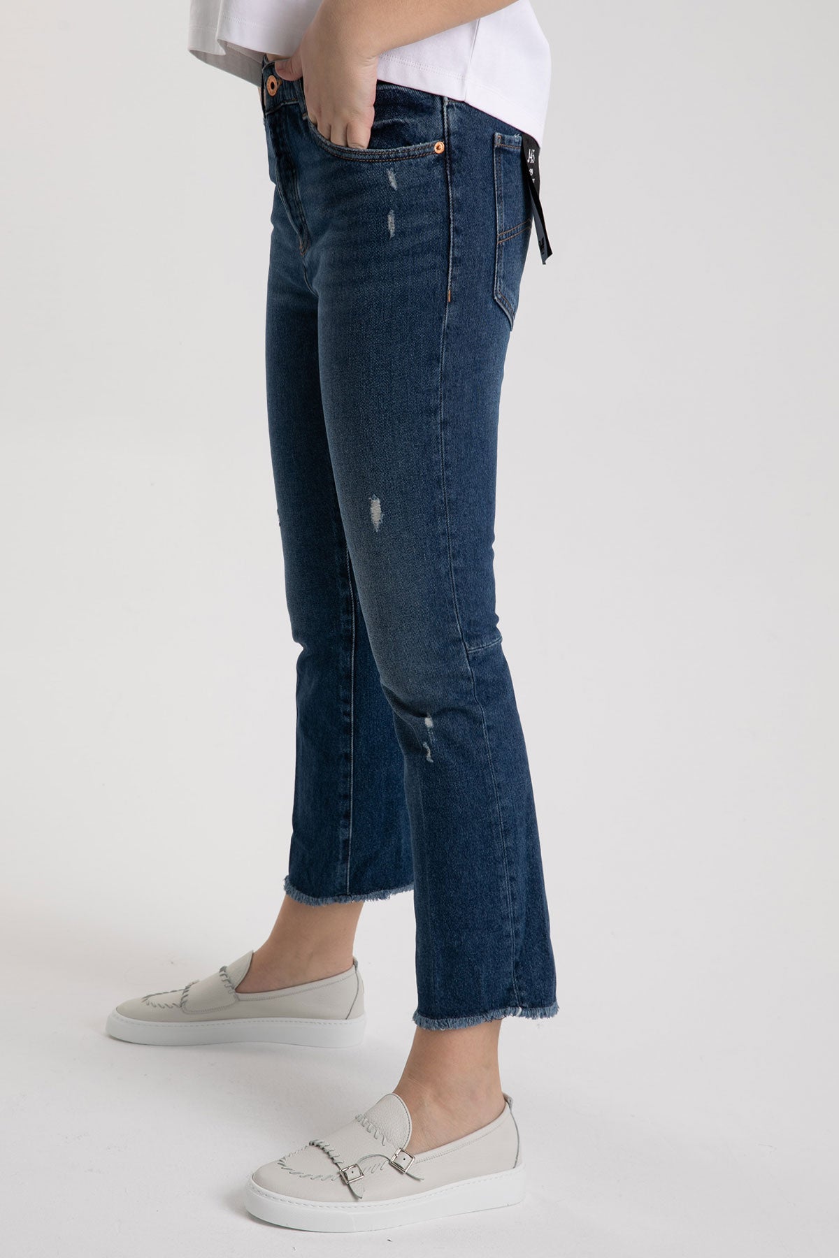 Emporio Armani Regular Fit Crop Jeans-Libas Trendy Fashion Store