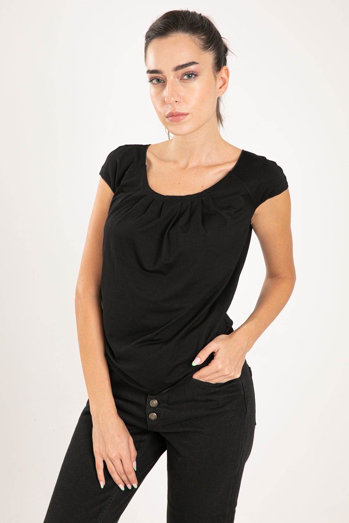 Emporio Armani Yuvarlak Yaka Bluz-Libas Trendy Fashion Store