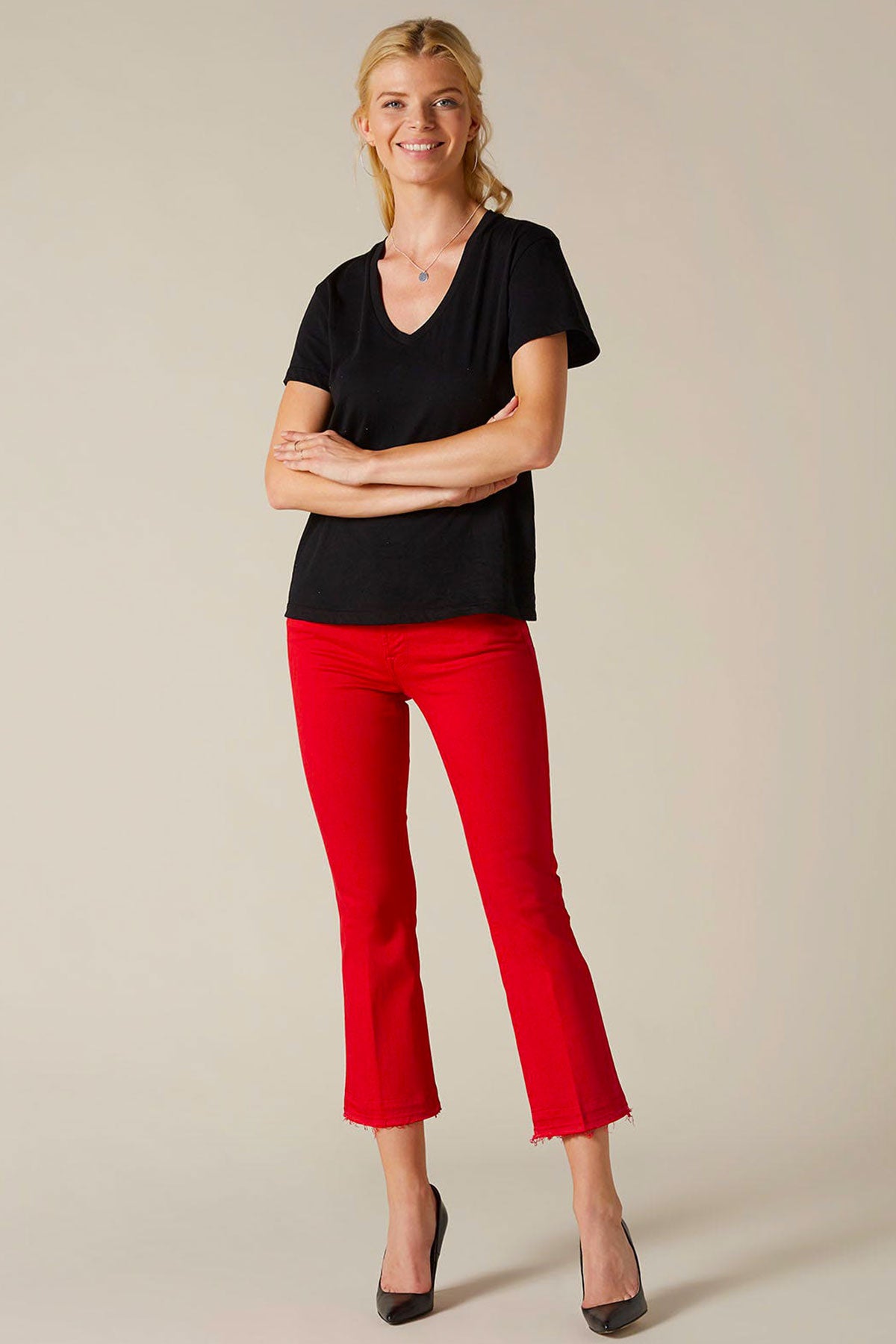 7 For All Mankind Cropped Boot Jeans-Libas Trendy Fashion Store