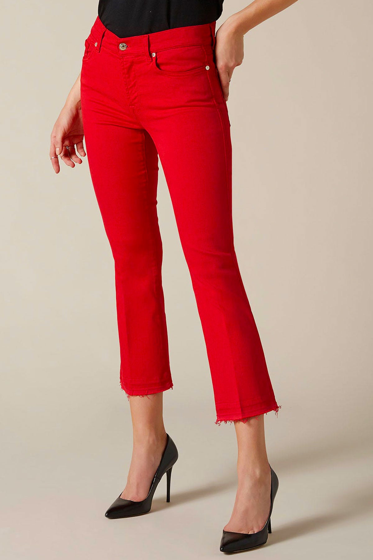 7 For All Mankind Cropped Boot Jeans-Libas Trendy Fashion Store