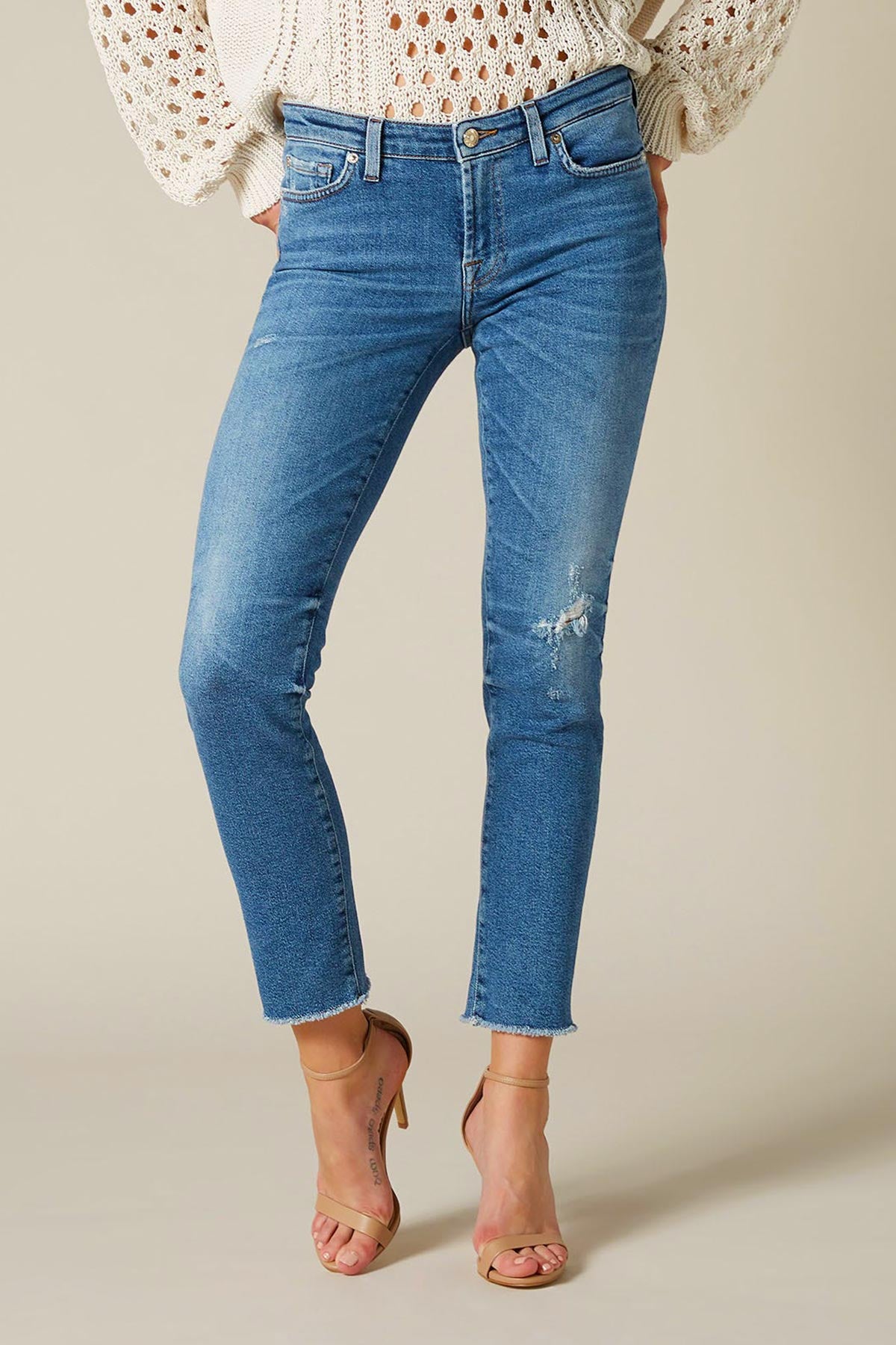 7 For All Mankind Pyper Crop Jeans-Libas Trendy Fashion Store