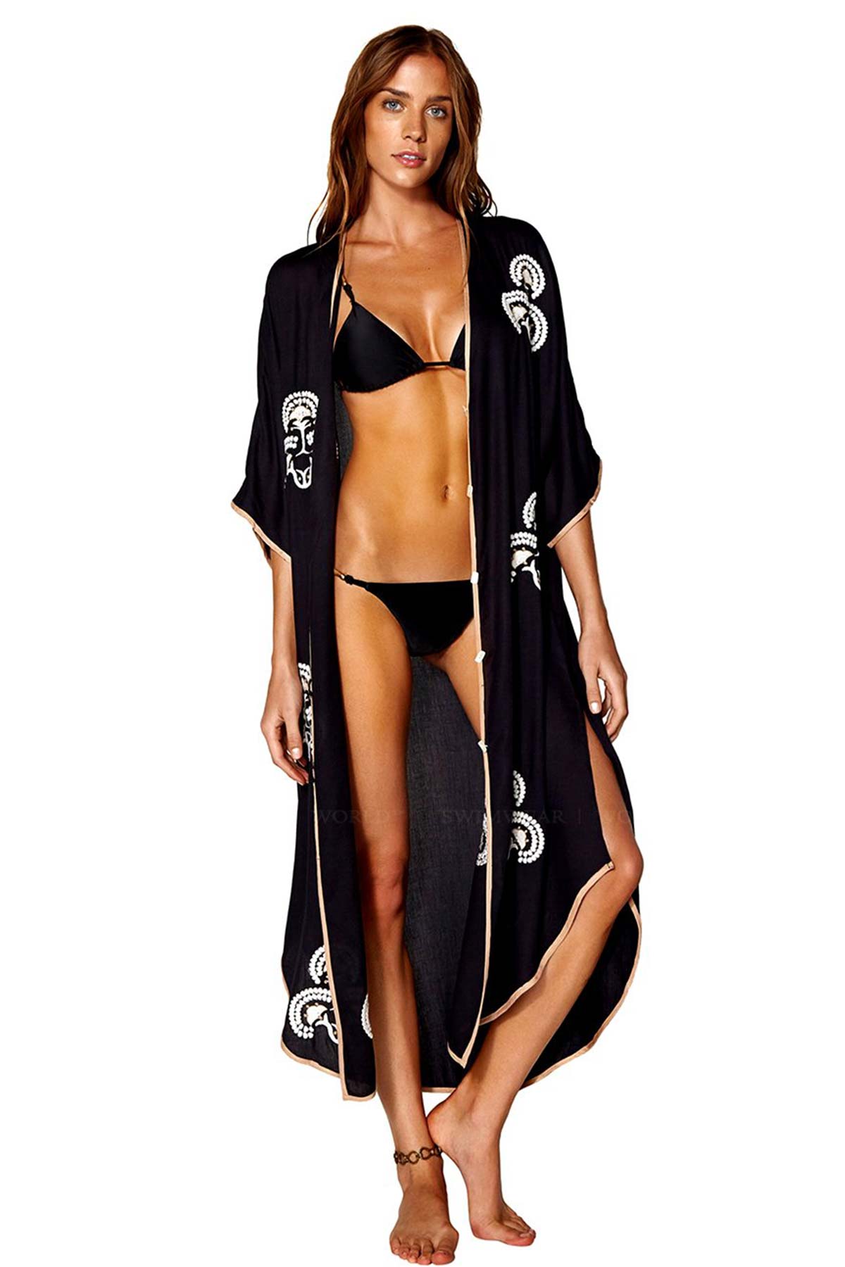 Vix Solid Braid Kaftan