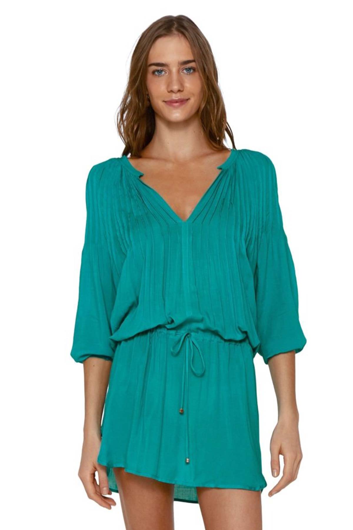 Vix Solid Sara Elbise-Libas Trendy Fashion Store