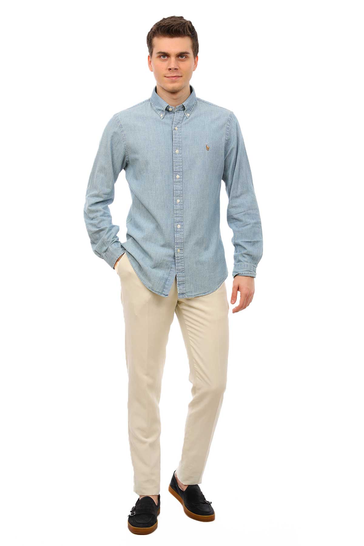 Polo Ralph Lauren Slim Fit Denim Gömlek-Libas Trendy Fashion Store