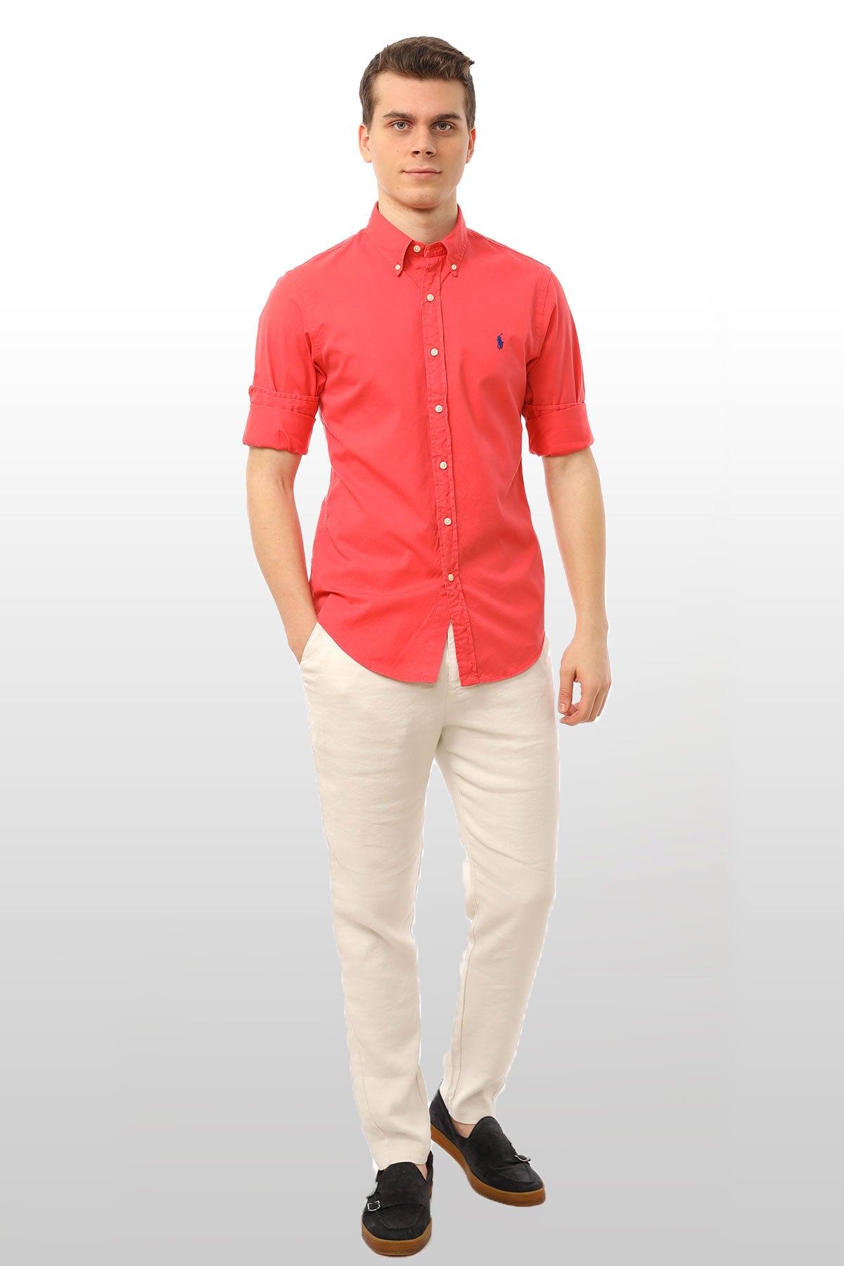 Polo Ralph Lauren Slim Fit Feather Weight Twill Gömlek-Libas Trendy Fashion Store