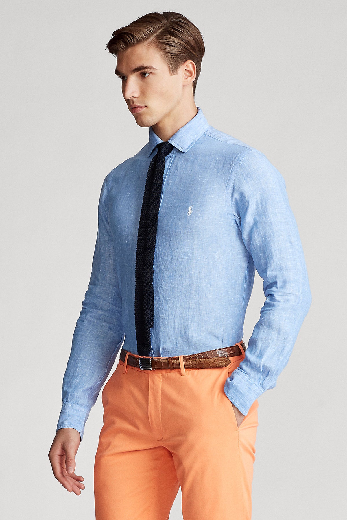 Polo Ralph Lauren Slim Fit Keten Gömlek-Libas Trendy Fashion Store