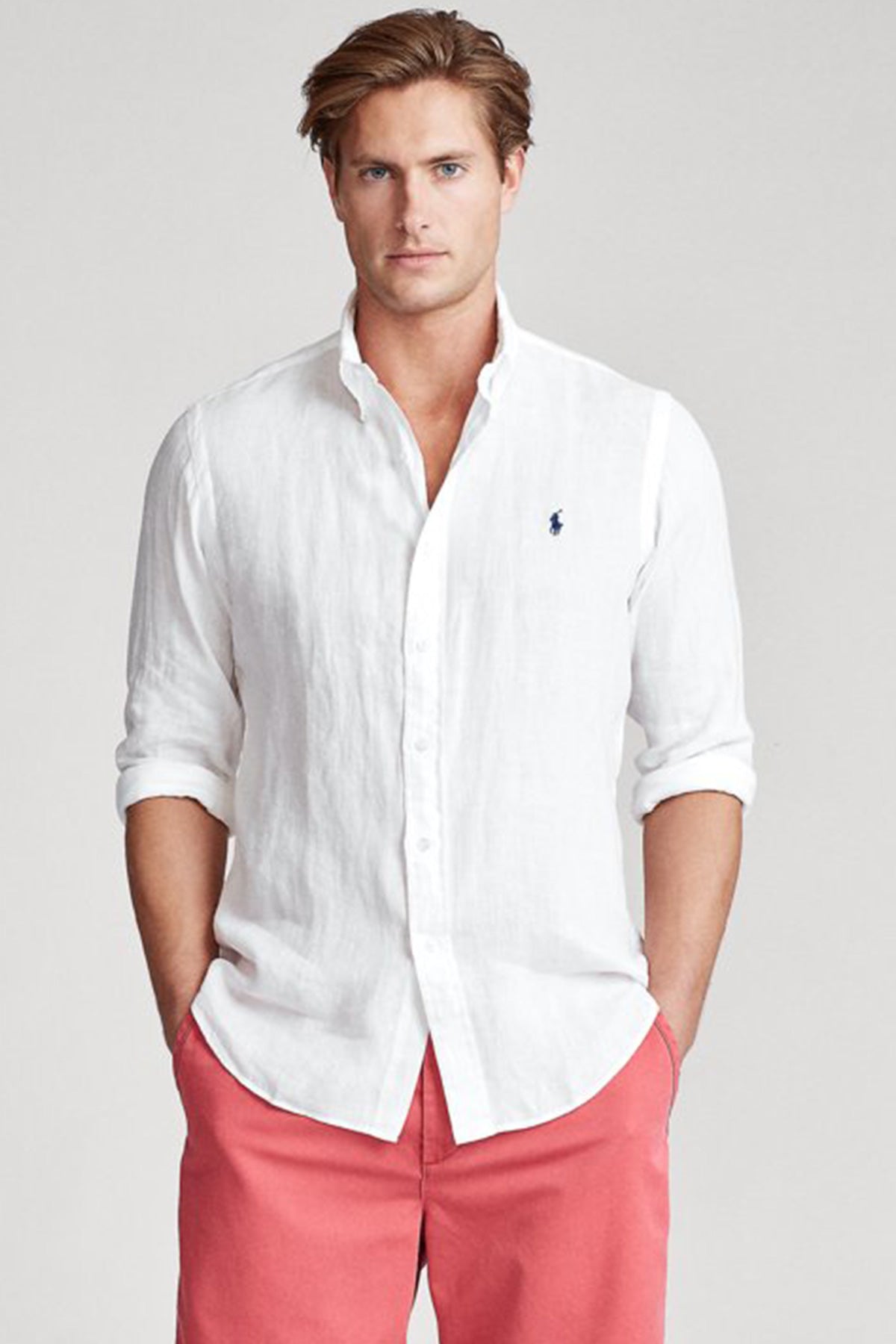 Polo Ralph Lauren Custom Fit Keten Gömlek-Libas Trendy Fashion Store