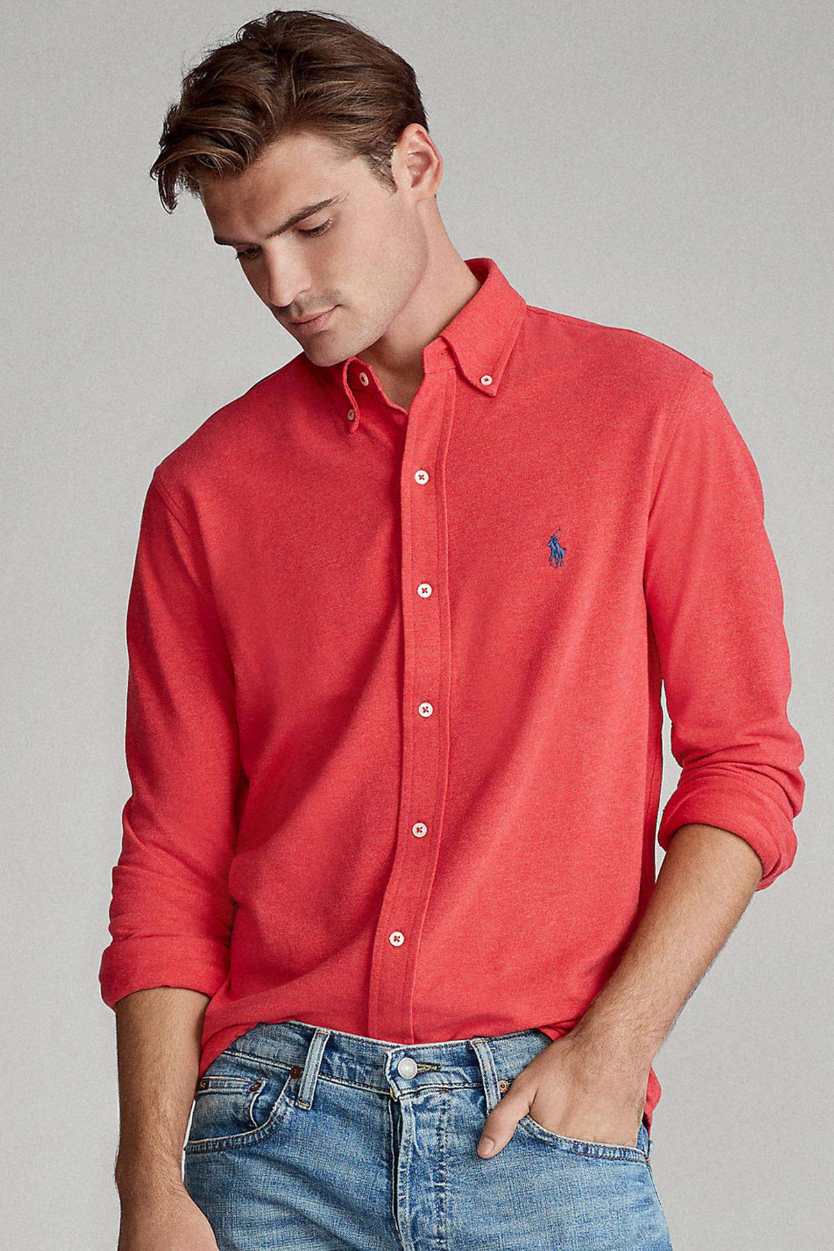 Polo Ralph Lauren Featherweight Mesh Gömlek-Libas Trendy Fashion Store