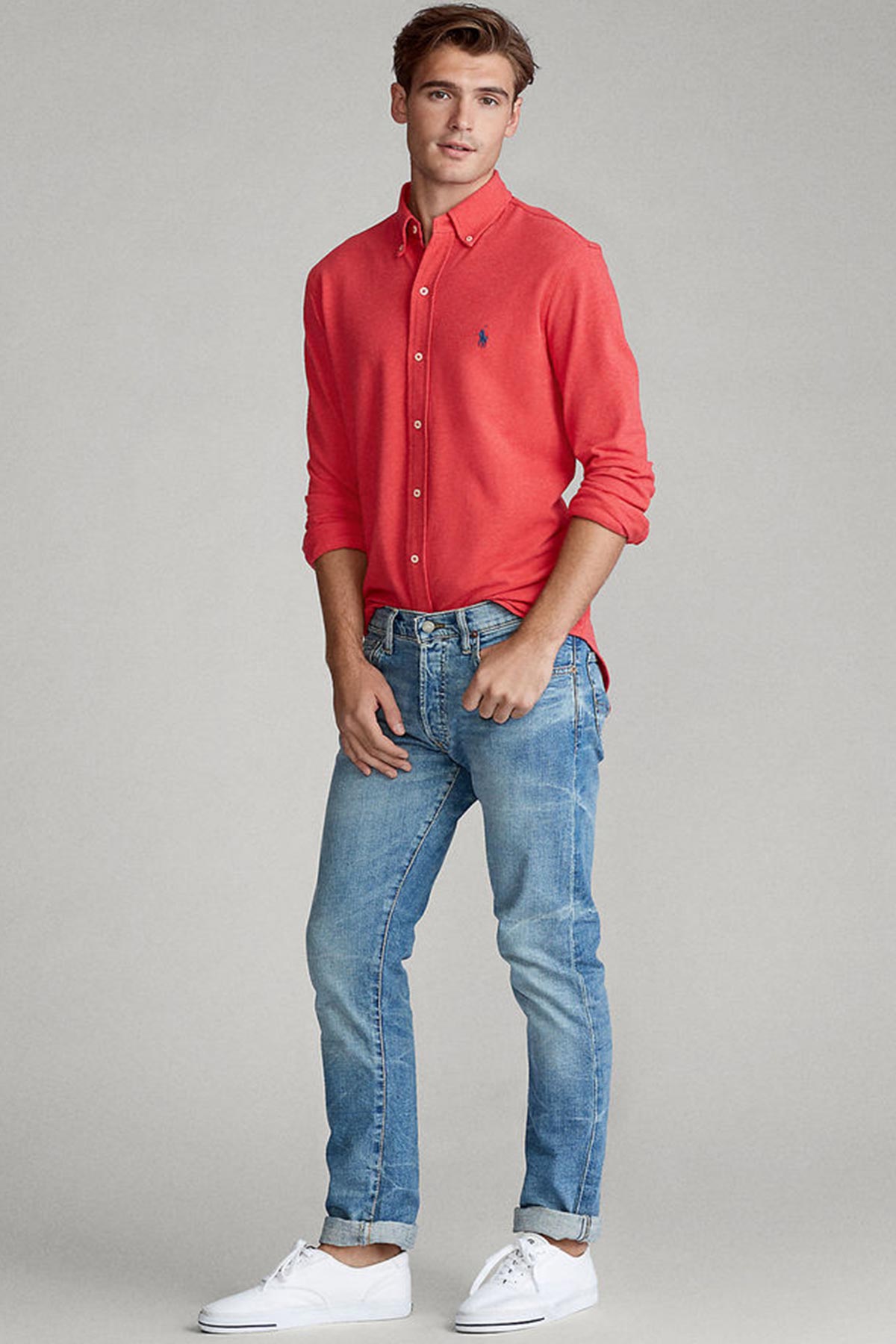 Polo Ralph Lauren Featherweight Mesh Gömlek-Libas Trendy Fashion Store