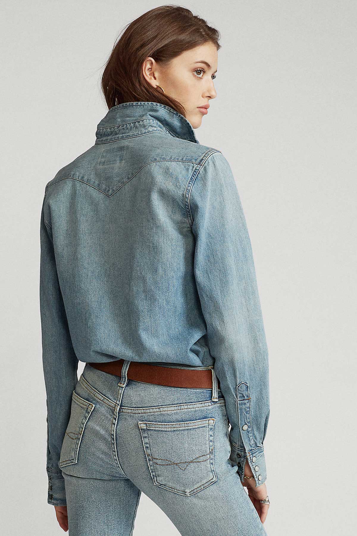 Polo Ralph Lauren Custom Fit Denim Gömlek-Libas Trendy Fashion Store