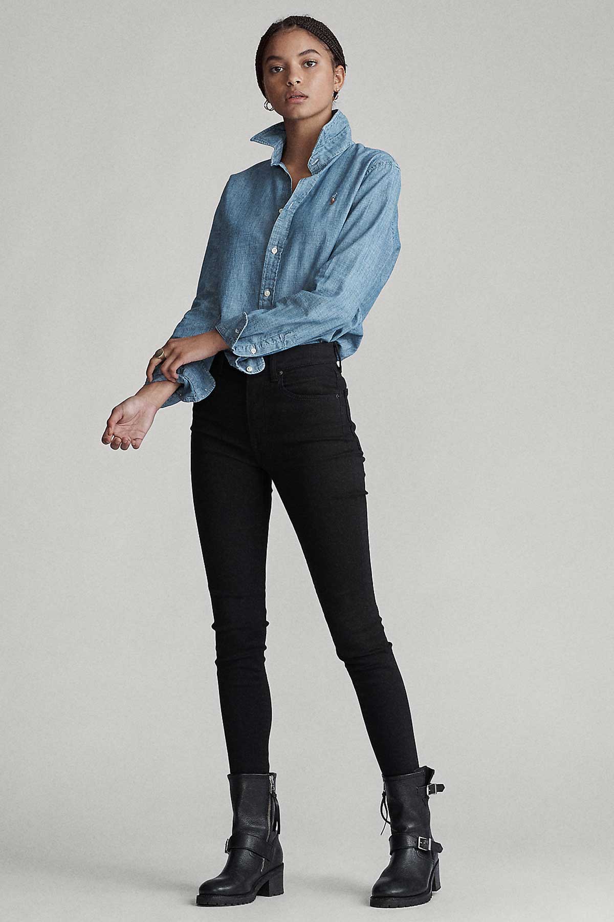 Polo Ralph Lauren Slim Fit Denim Gömlek-Libas Trendy Fashion Store