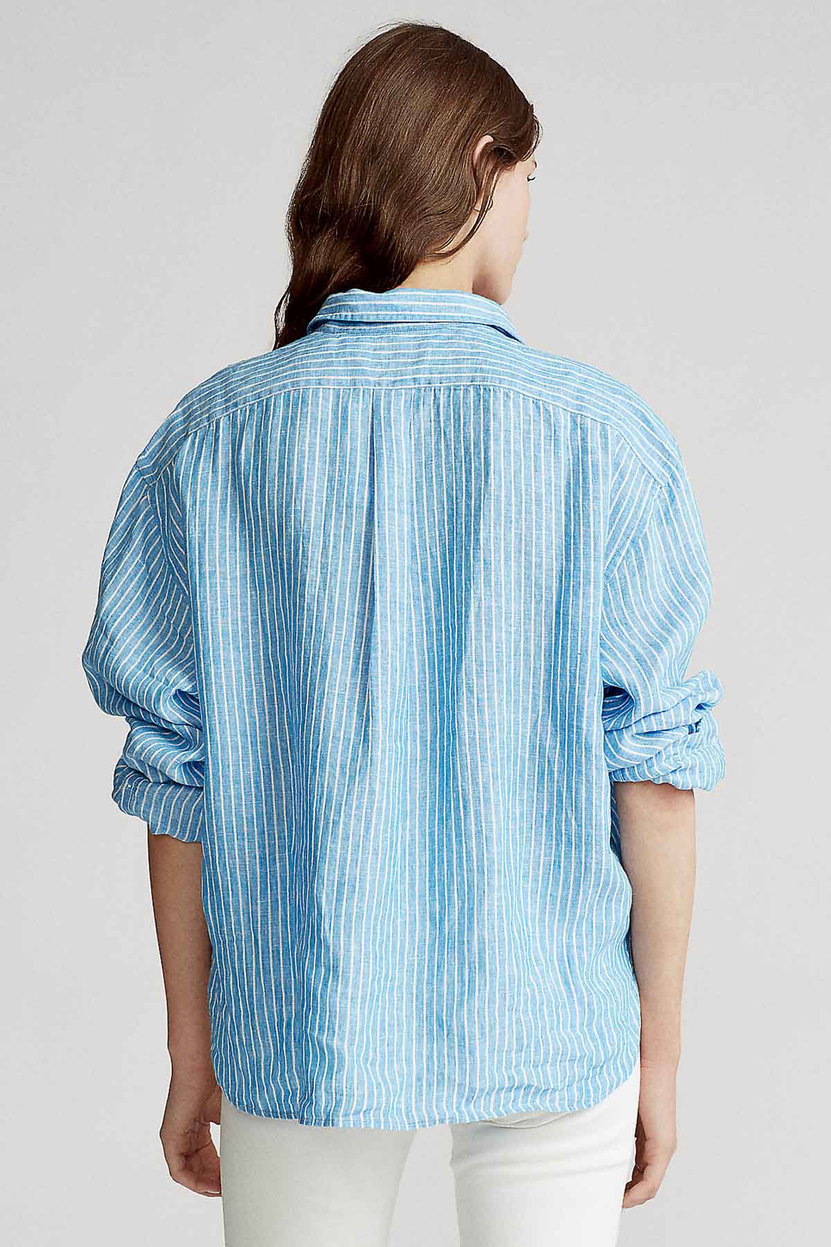 Polo Ralph Lauren Oversize Fit Keten Gömlek-Libas Trendy Fashion Store