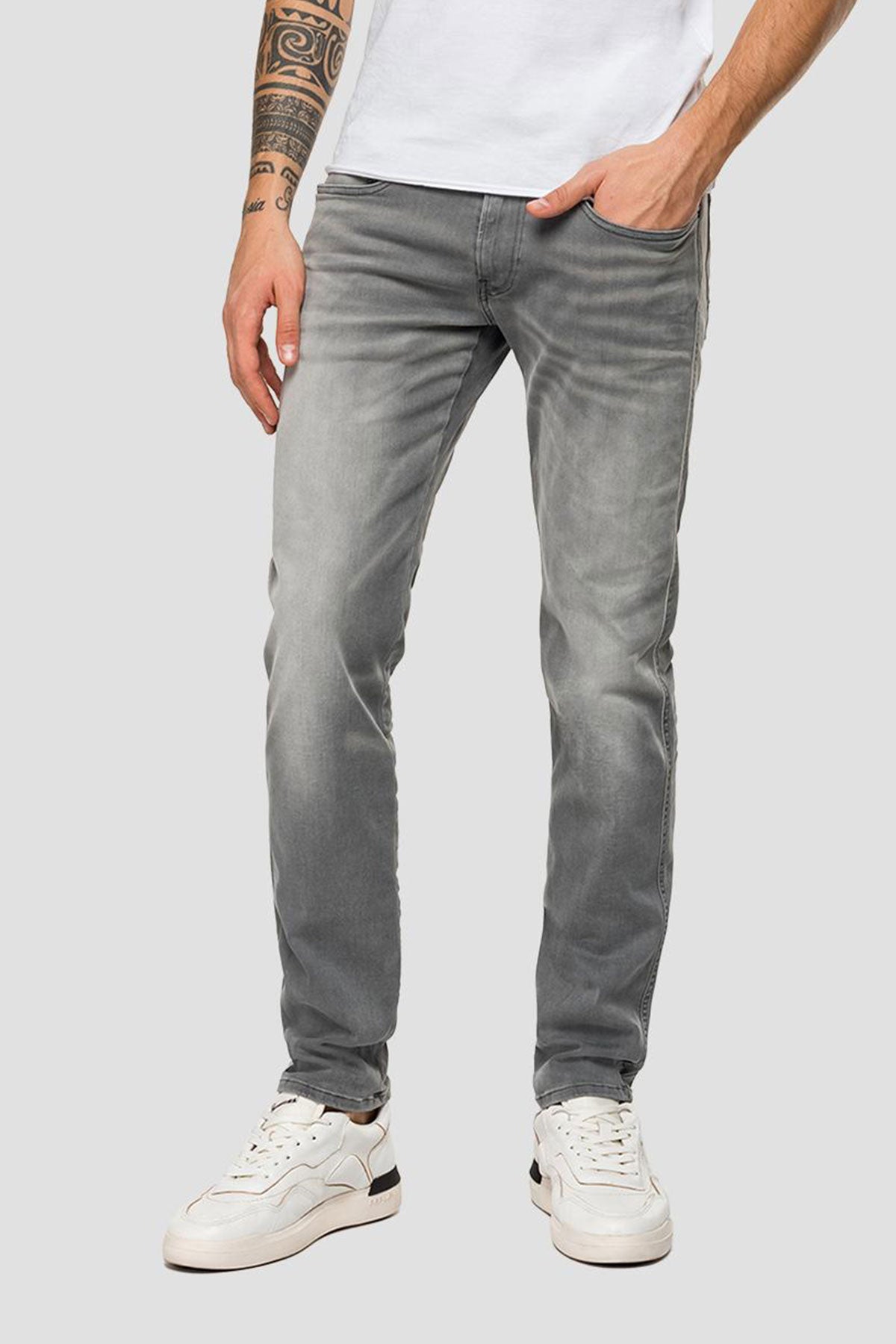 Replay Slim Fit Anbass Hyperflex Bio Jeans-Libas Trendy Fashion Store