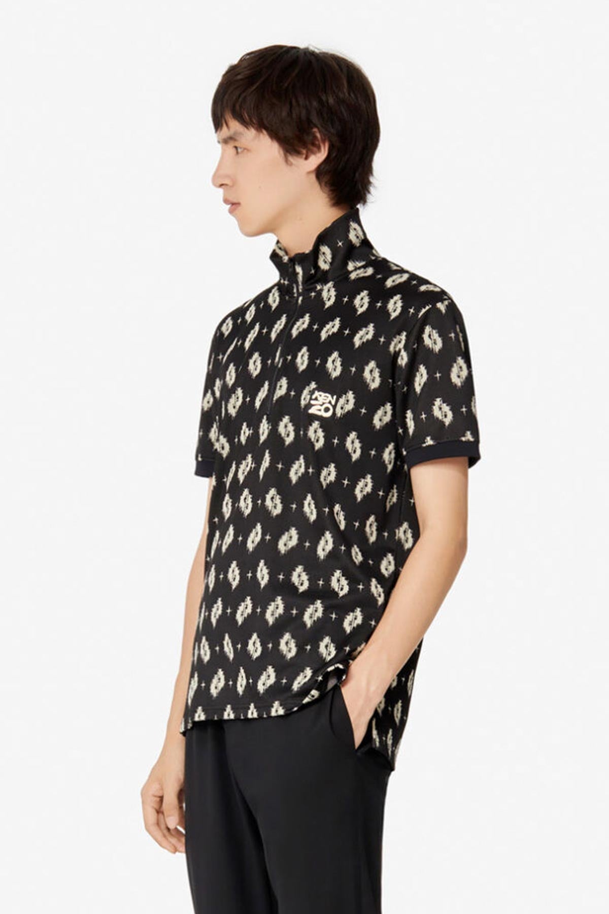 Kenzo Polo Yaka Jakarlı T-shirt-Libas Trendy Fashion Store