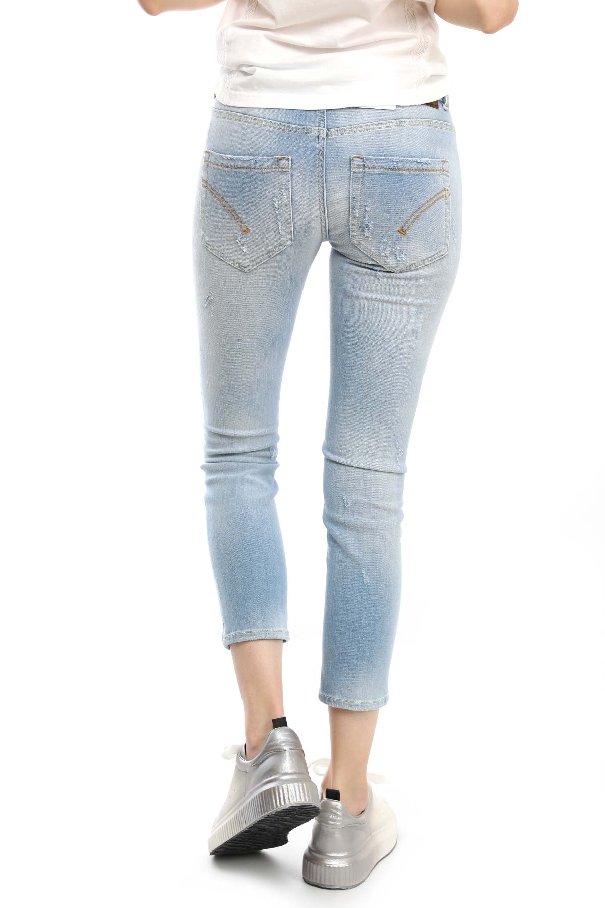 Dondup Newdia Cropped Slim Fit Jeans-Libas Trendy Fashion Store