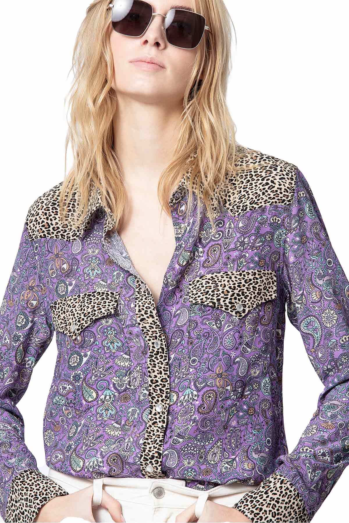 Zadig & Voltaire Animal Print Detaylı Gömlek-Libas Trendy Fashion Store